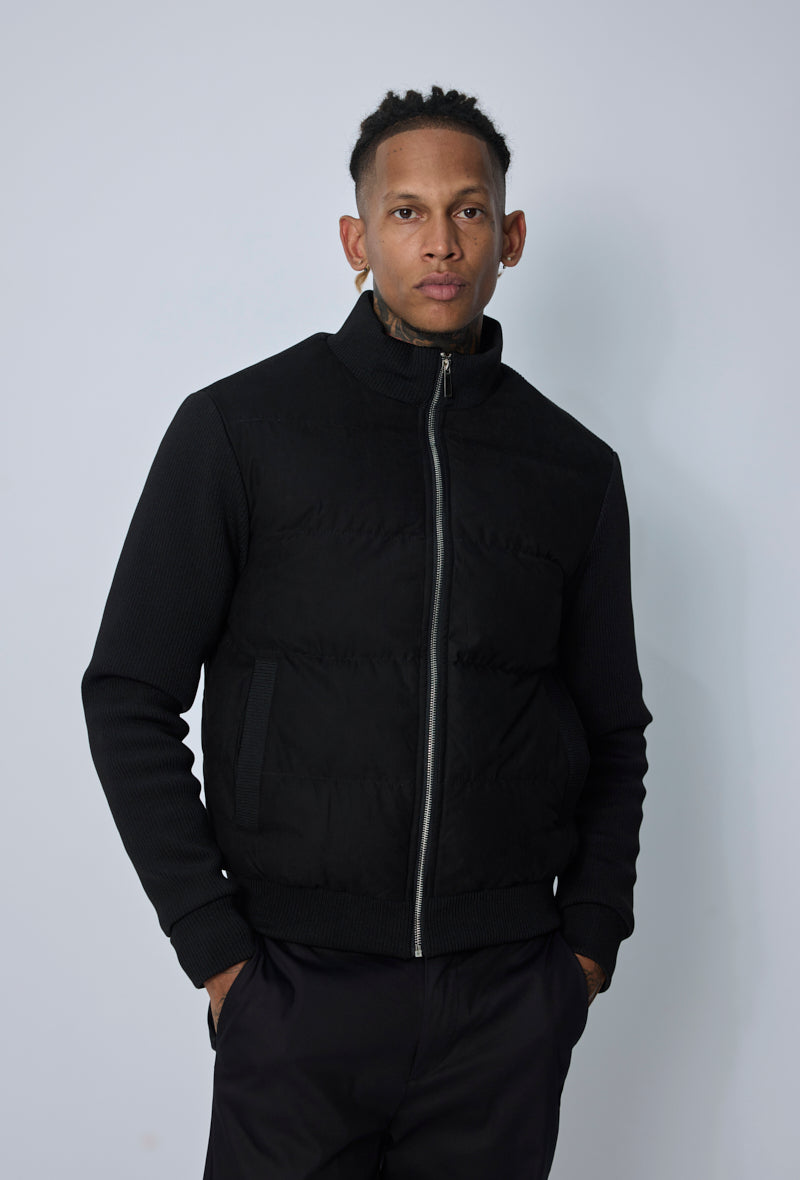 Veste matelassée col montant