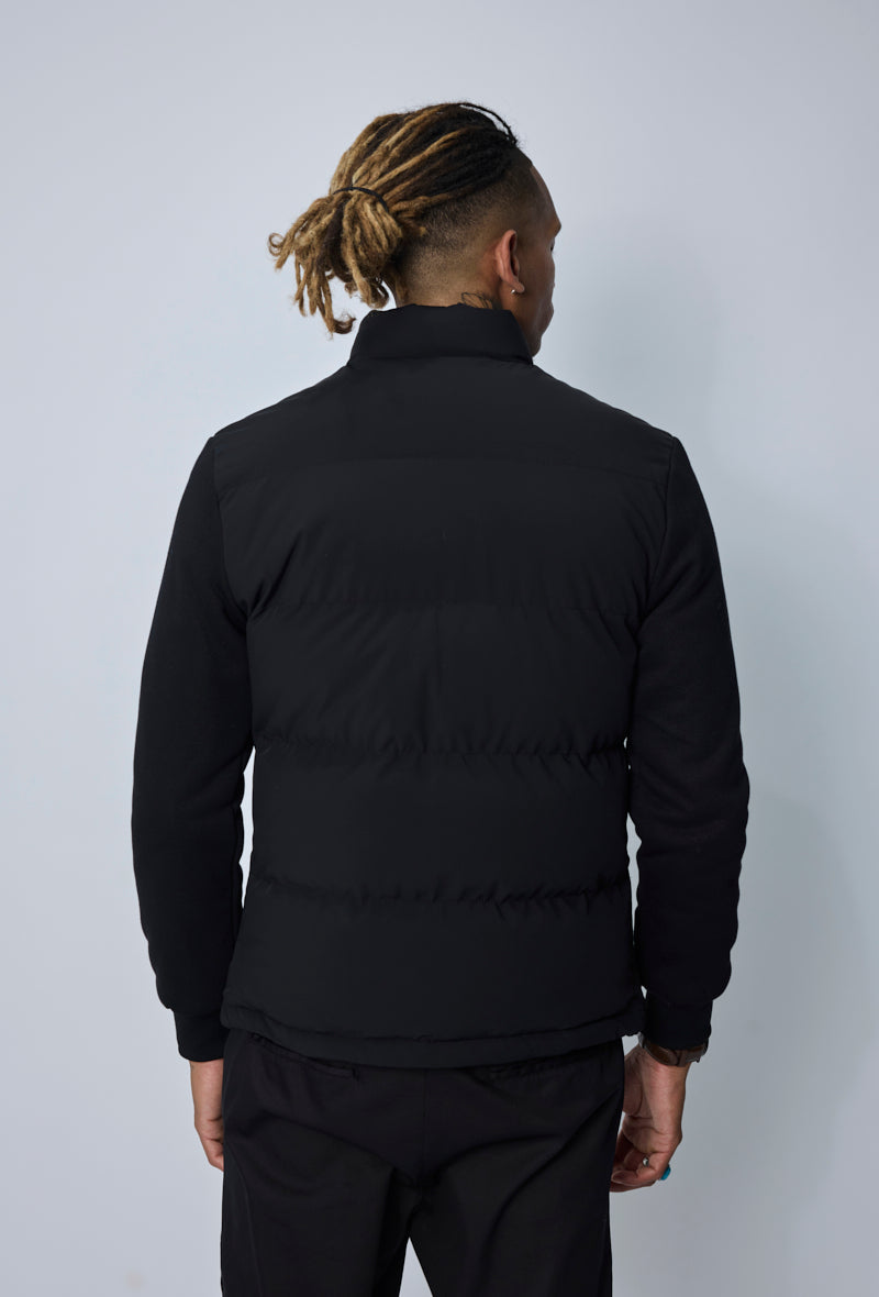 Blouson matelassé col montant