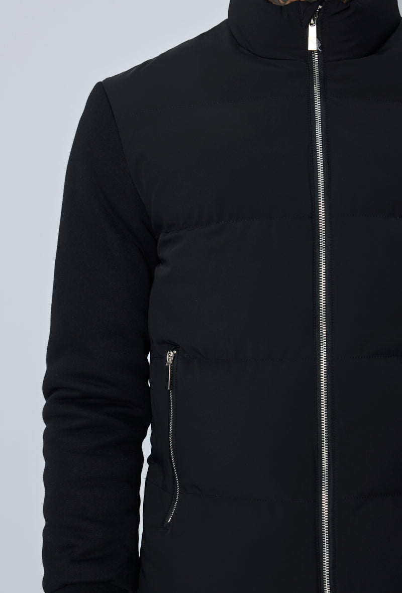 Blouson matelassé col montant