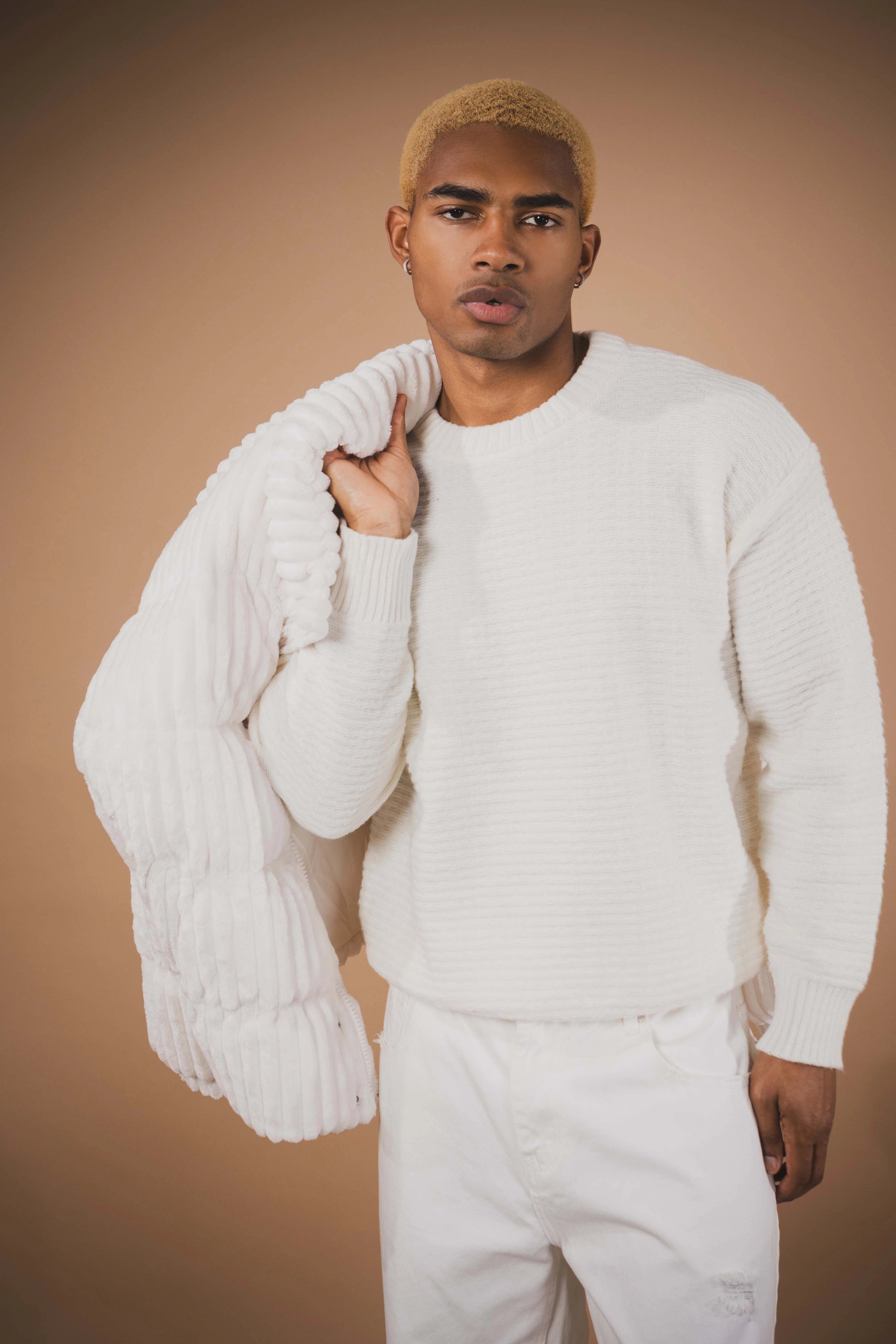 Blouson homme uni sans capuche