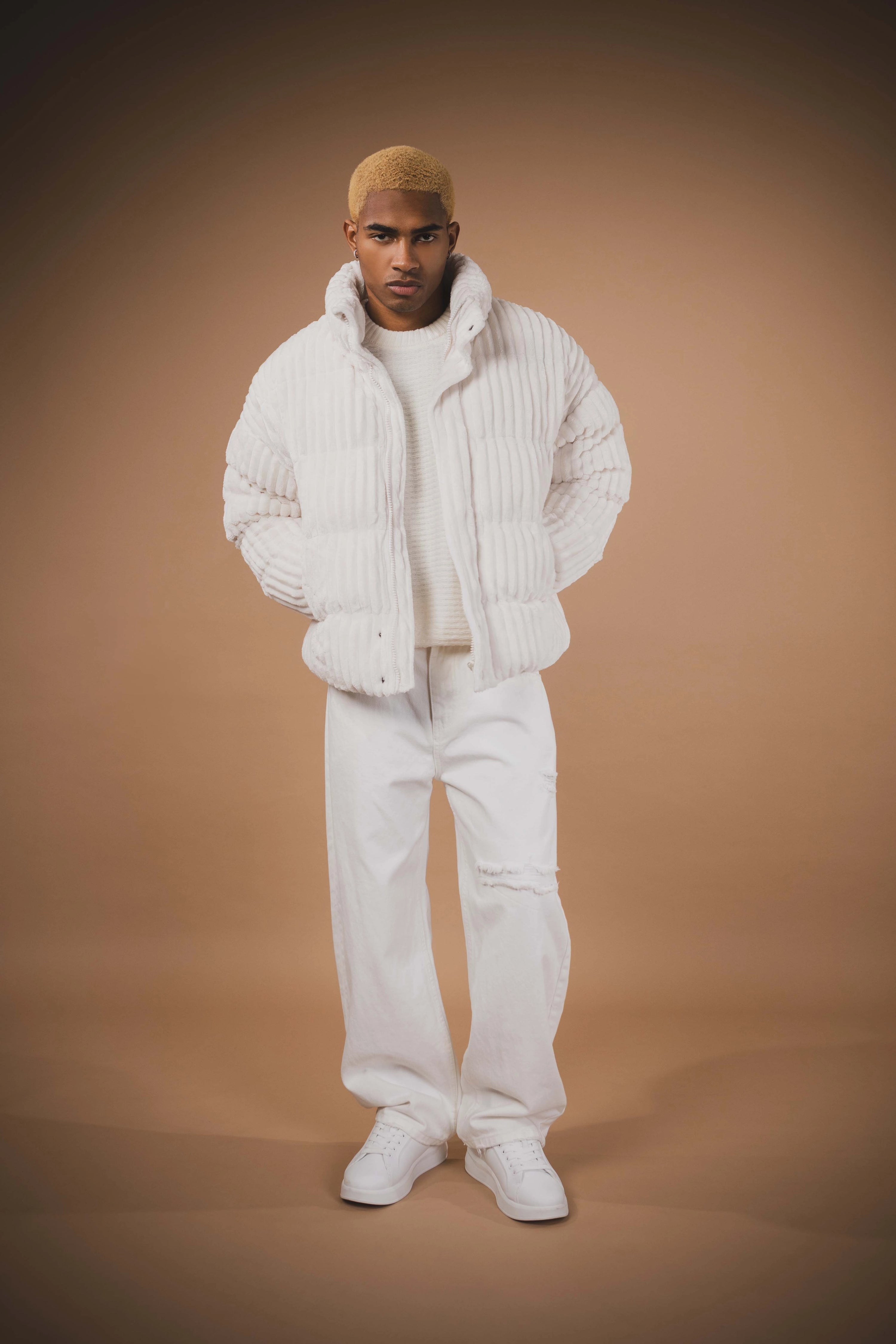 Blouson homme uni sans capuche