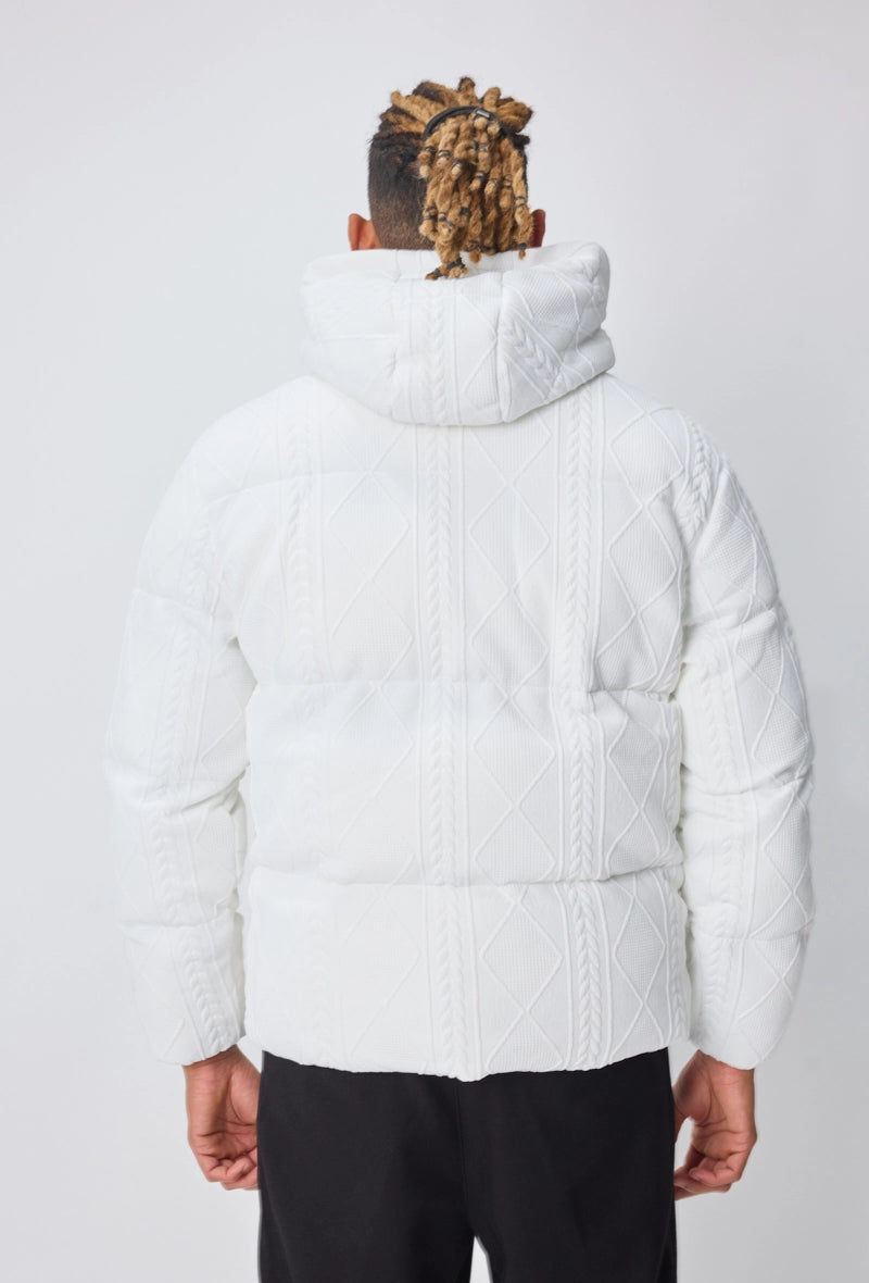 Blouson uni avec capuche amovible et poches latérales