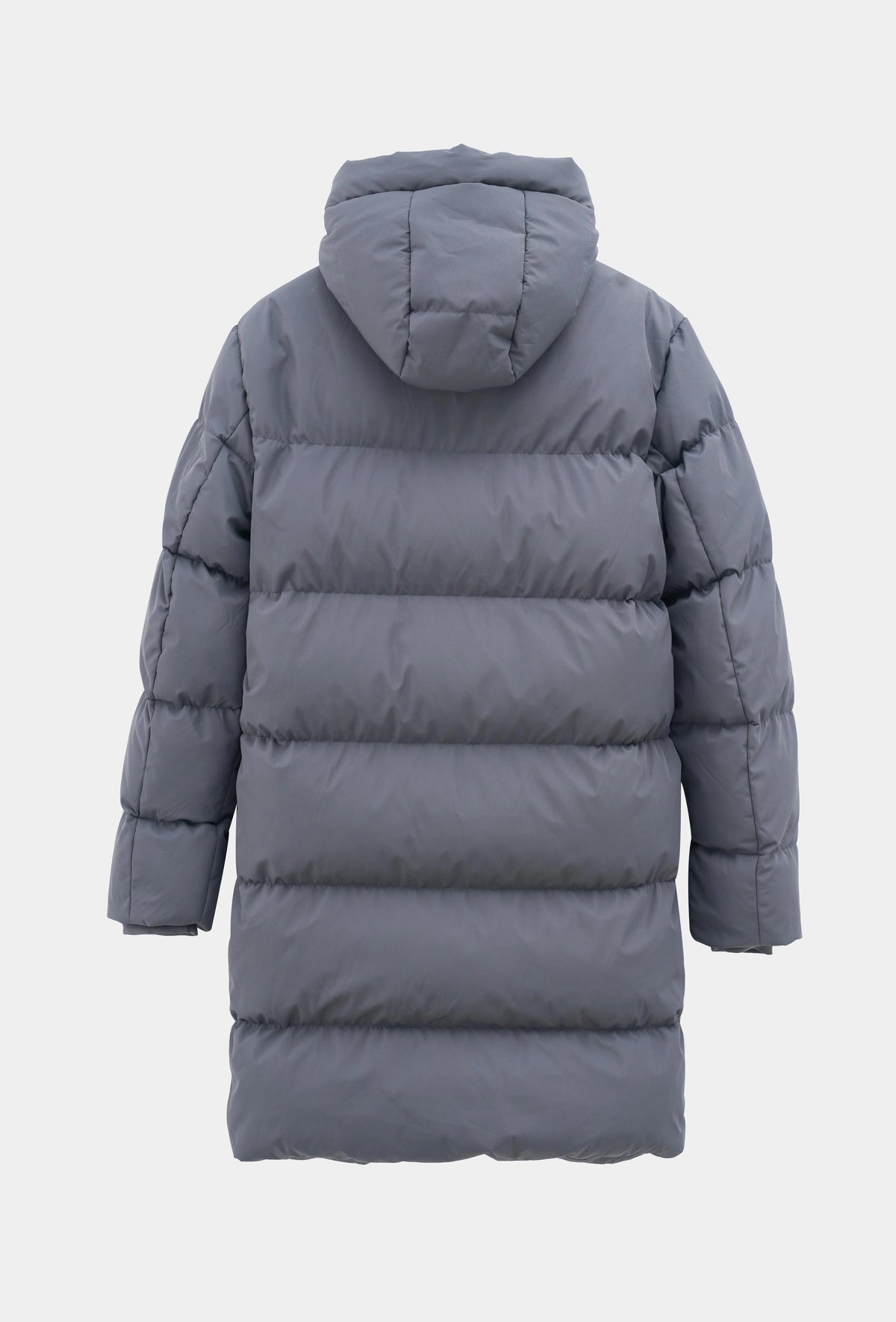 Blouson matelassé long à capuche