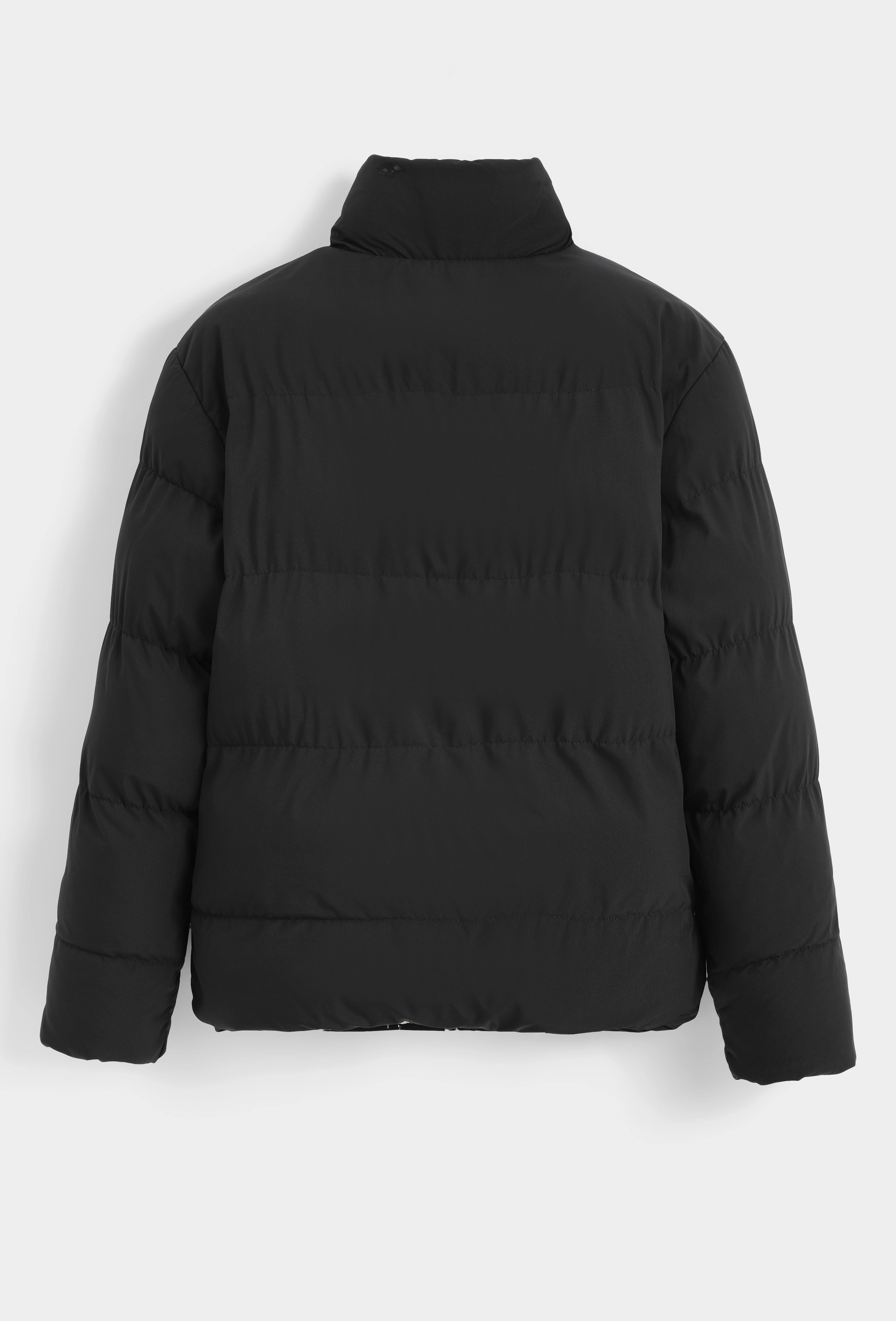 Manteau réversible bimatière