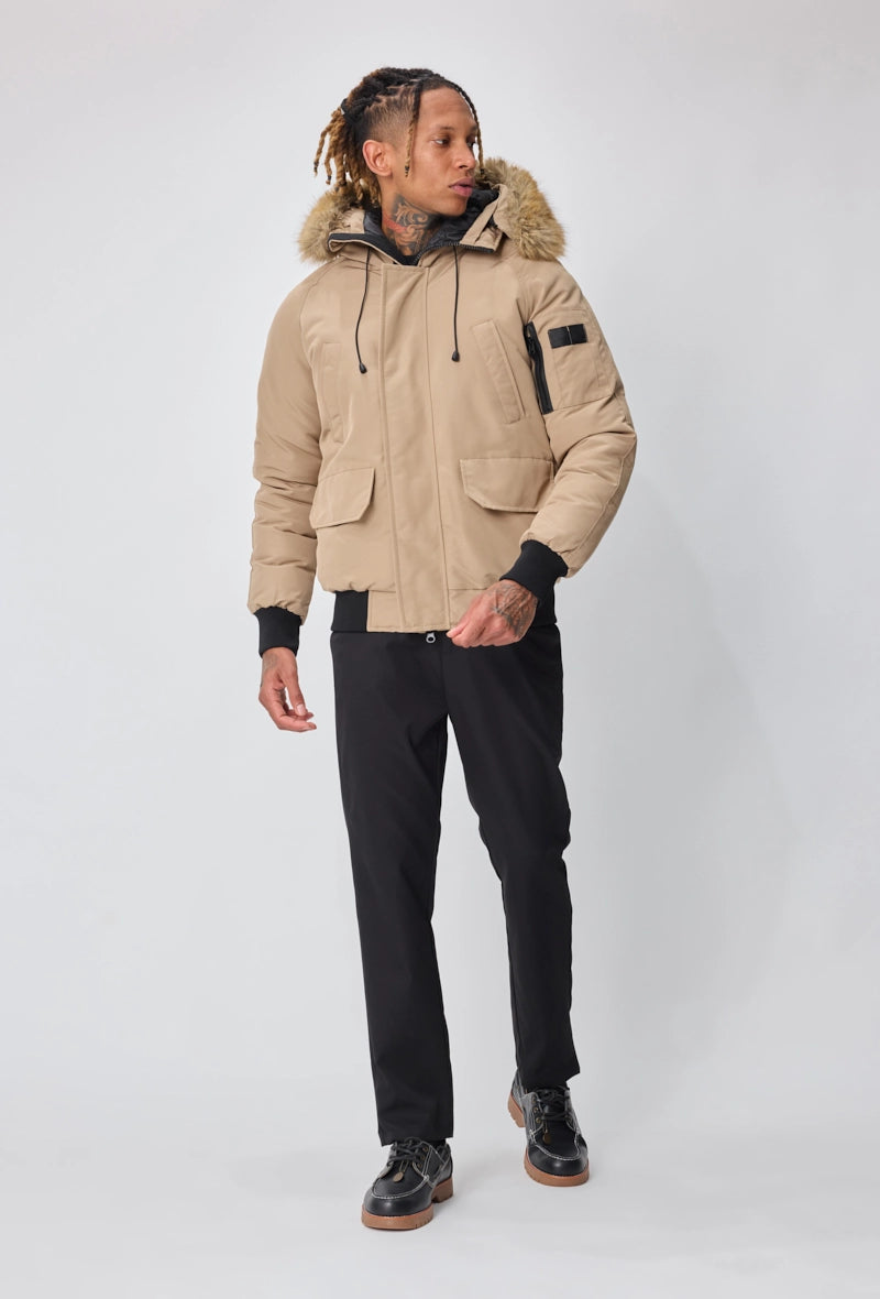 Doudoune manches longues à capuche