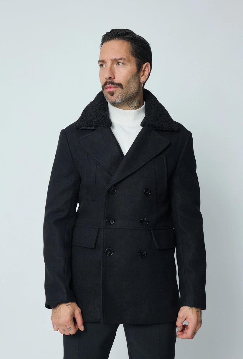 Long buttoned coat