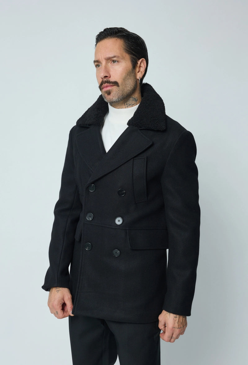 Long buttoned coat