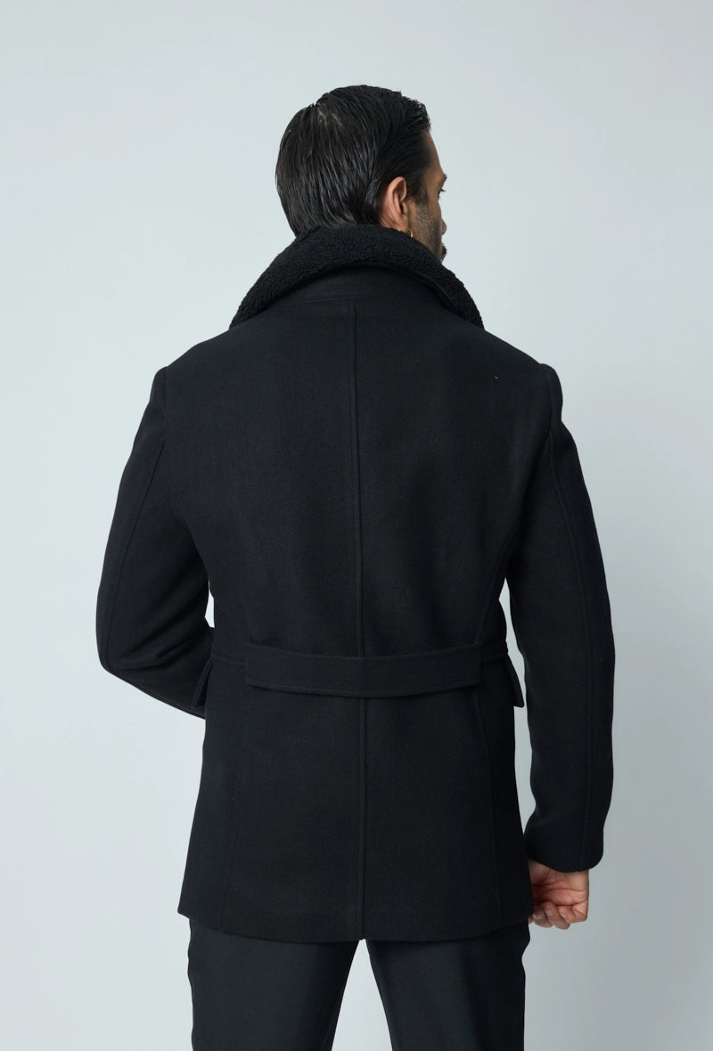 Long buttoned coat