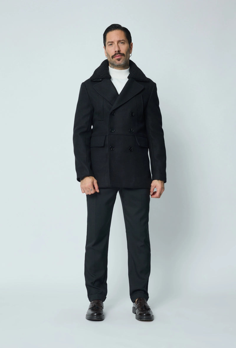 Long buttoned coat
