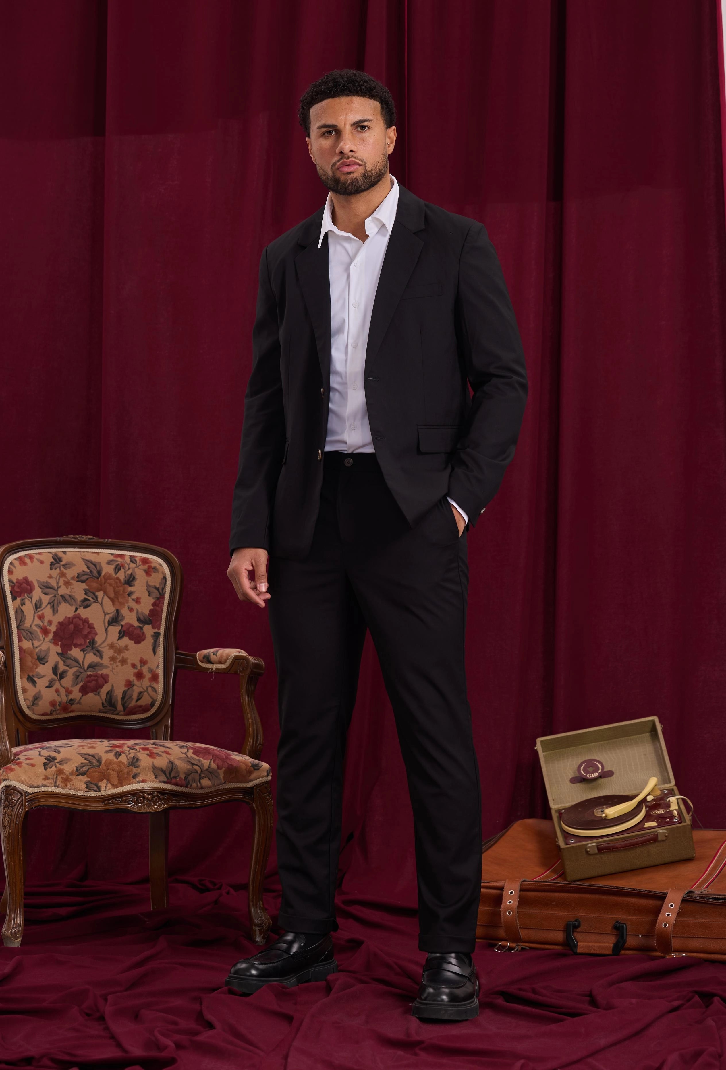 Ensemble blazer et tailleur uni