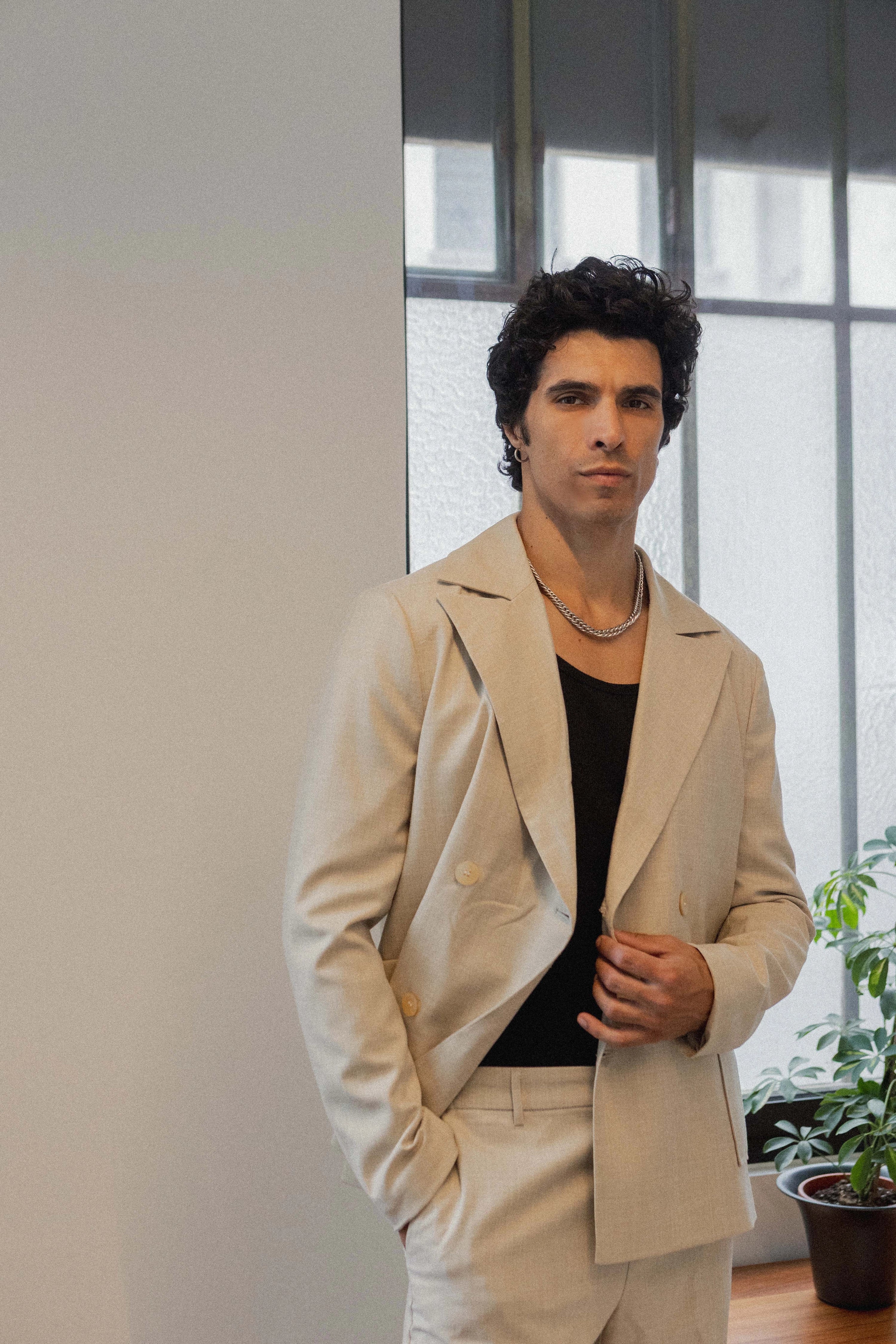 Ensemble blazer et tailleurs uni
