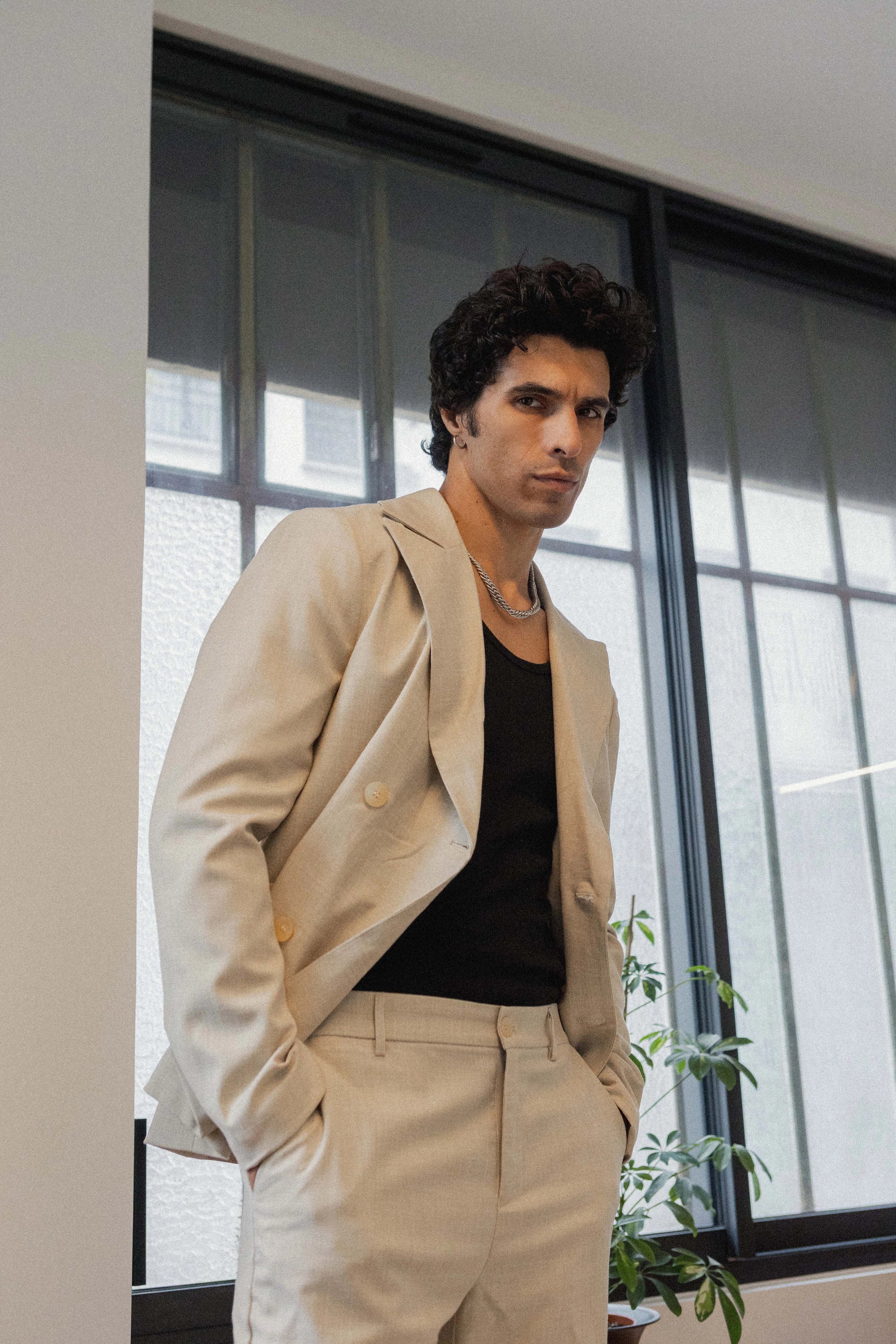Ensemble blazer et tailleurs uni
