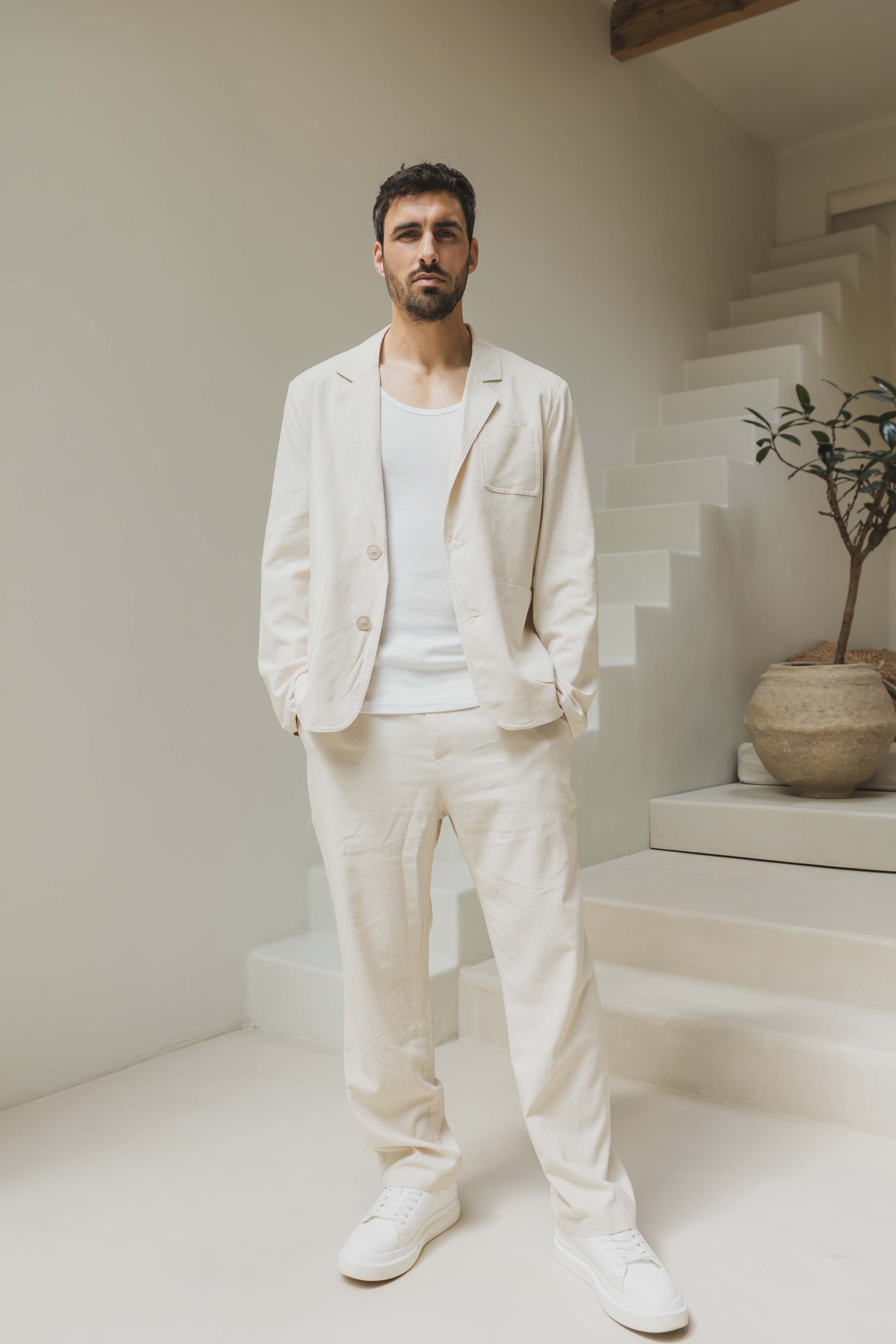 Ensemble blazer et tailleurs uni