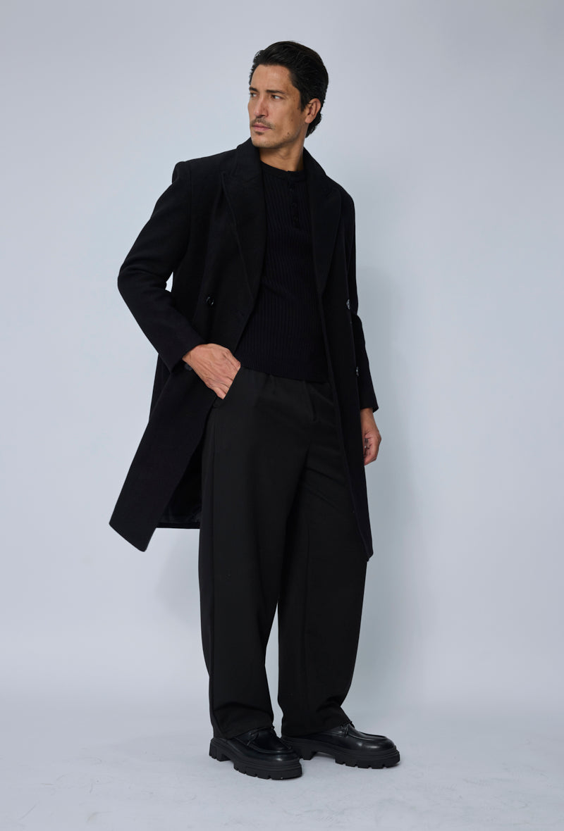 Manteau croisé élégant