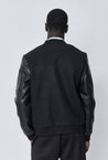 Veste avec manche simili cuire - Frilivin