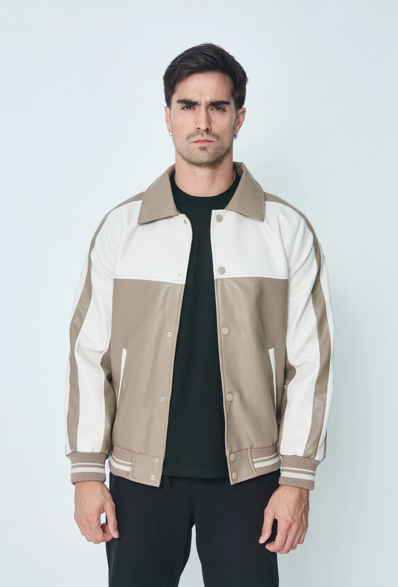 Veste bi-couleur courte
