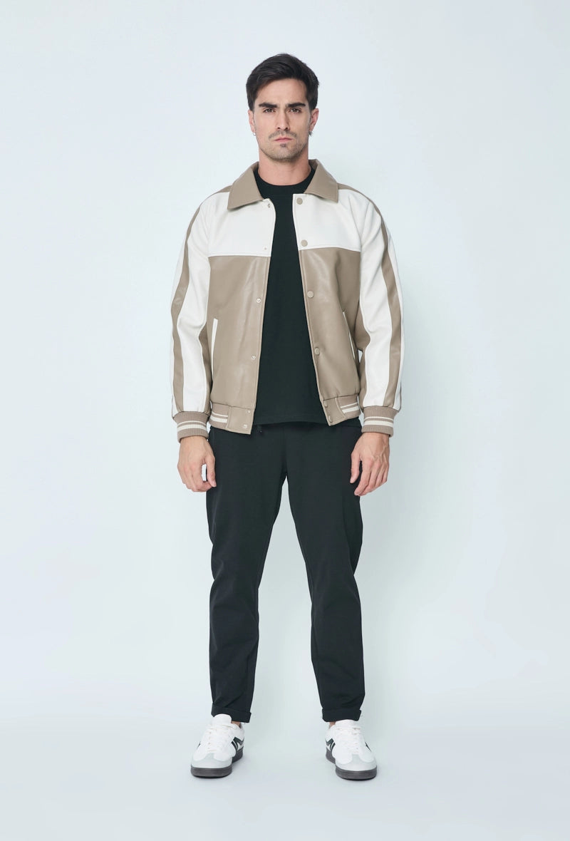 Veste bi-couleur courte