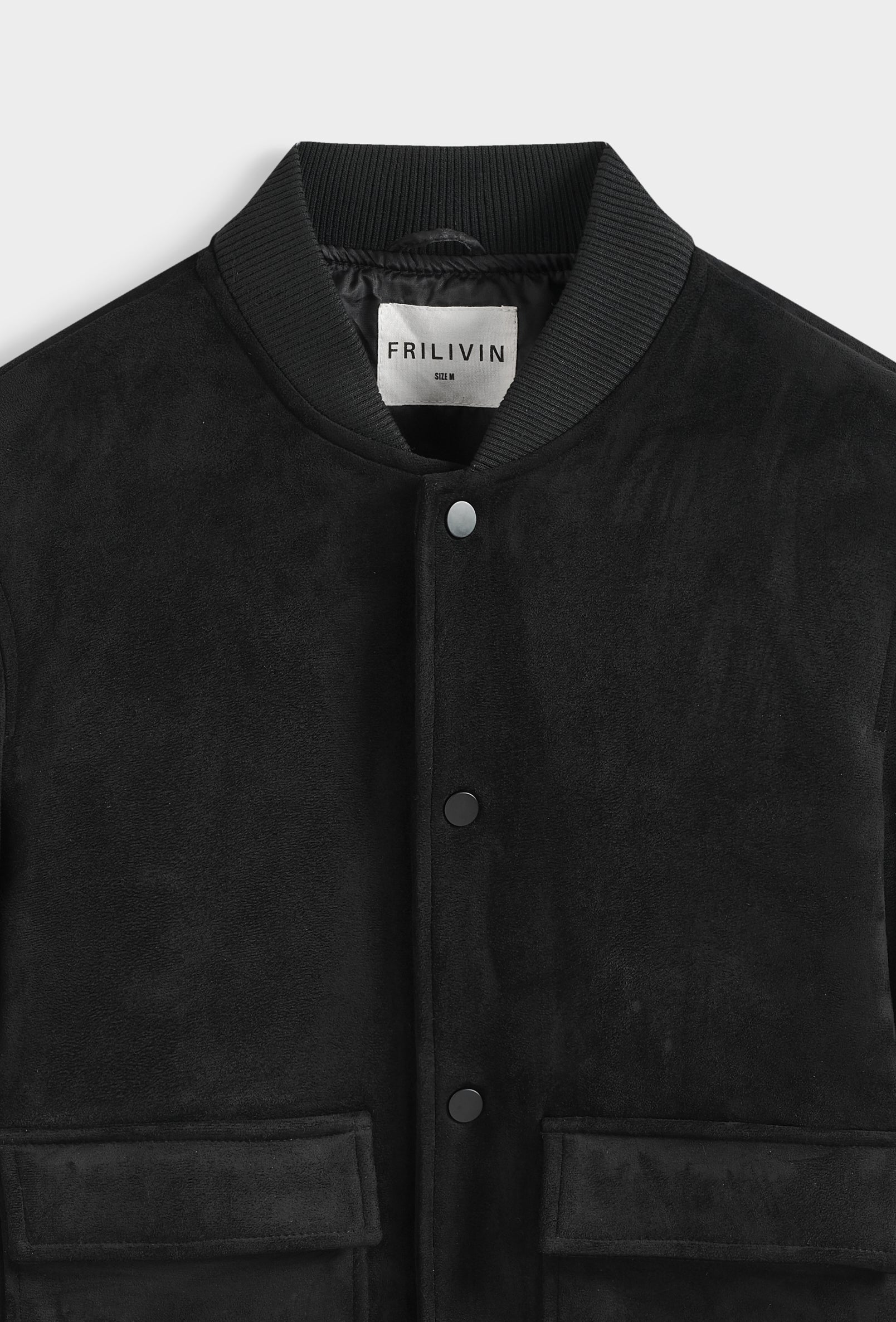 Blouson bomber col côtelé