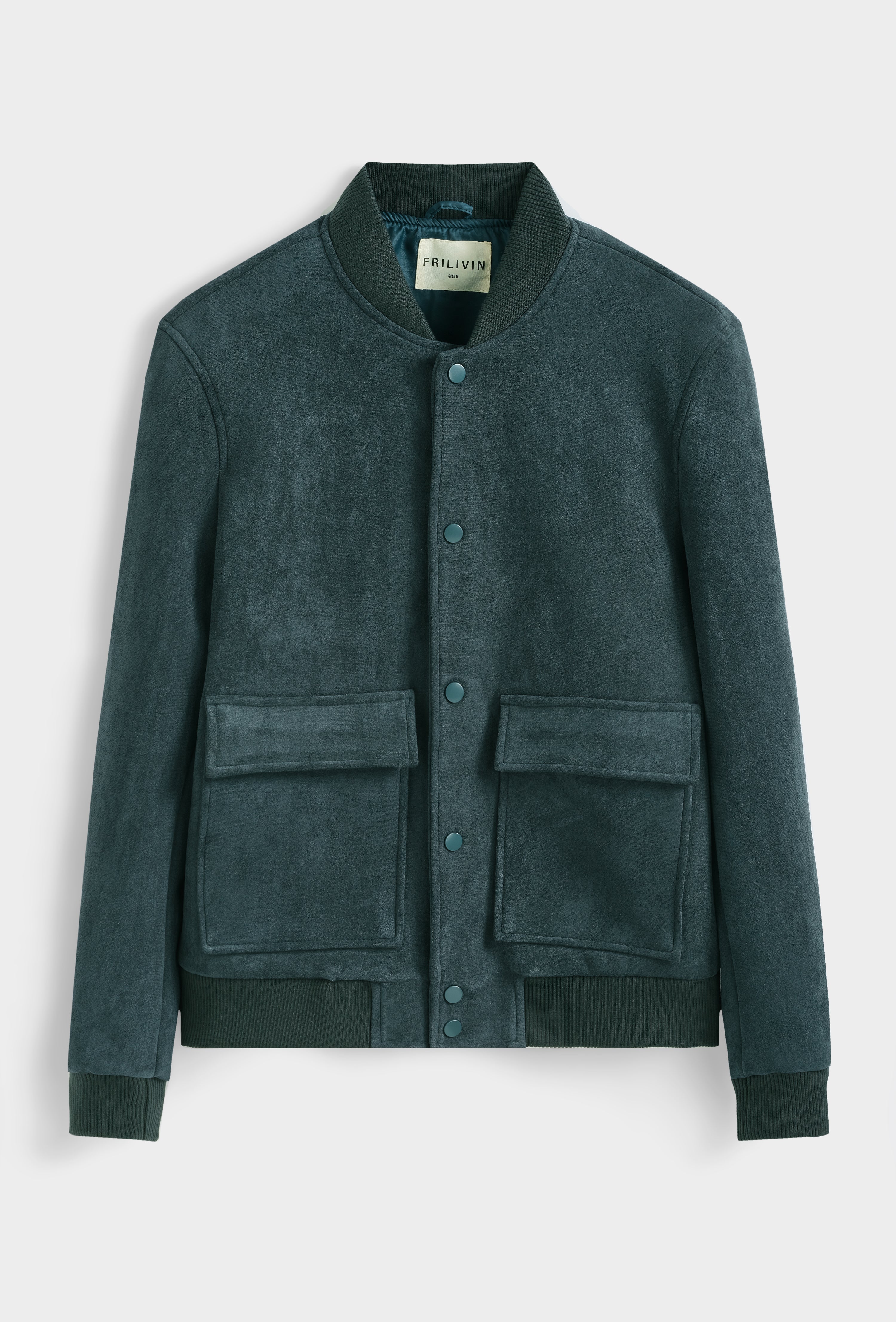 Blouson bomber col côtelé