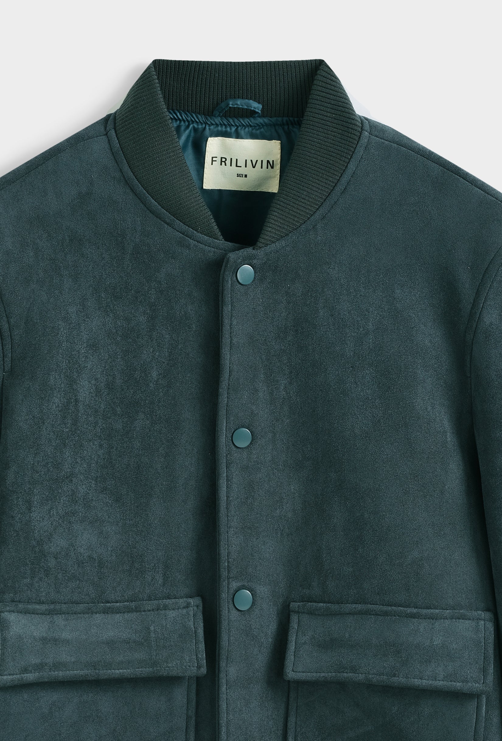 Blouson bomber col côtelé