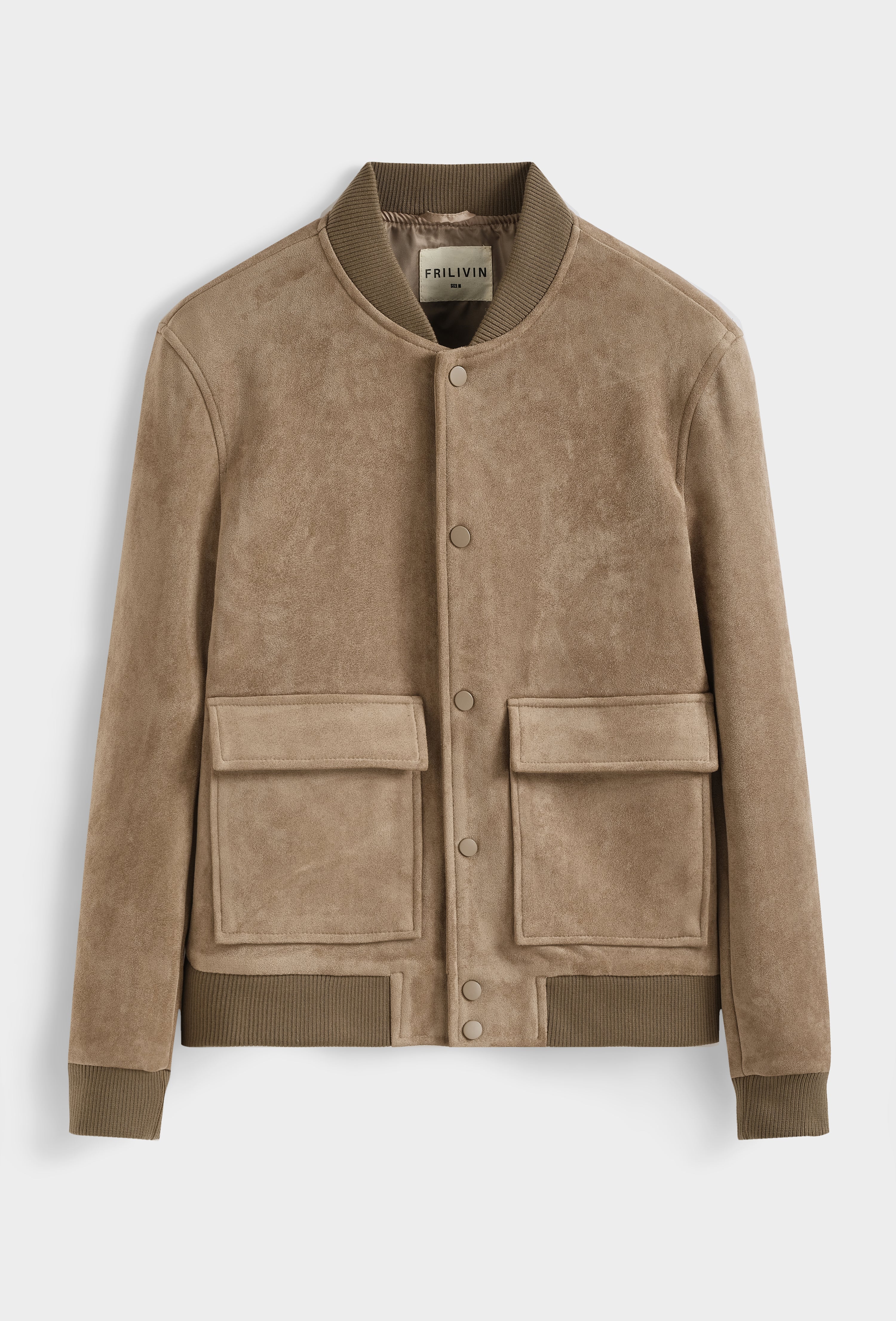 Blouson bomber col côtelé