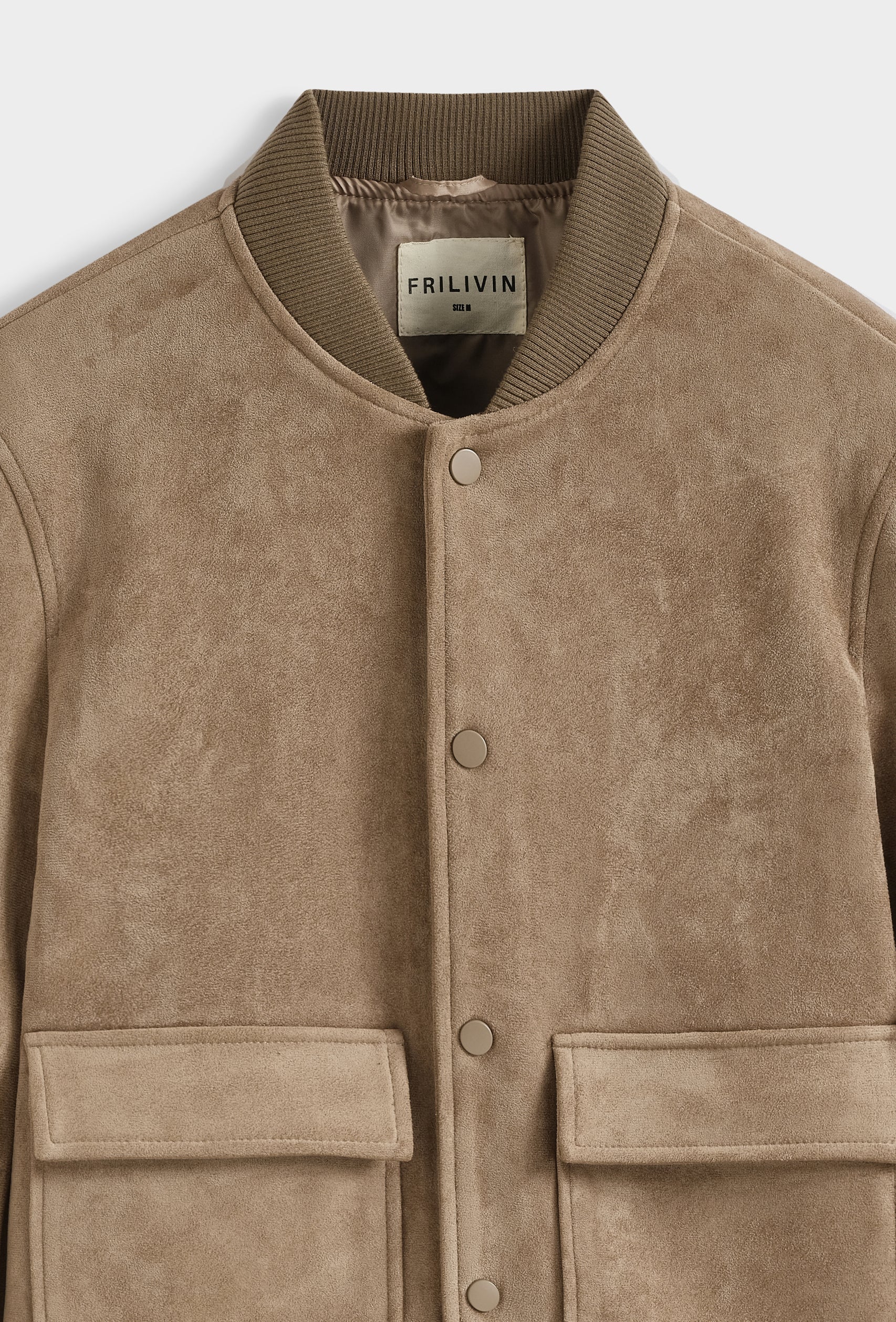 Blouson bomber col côtelé