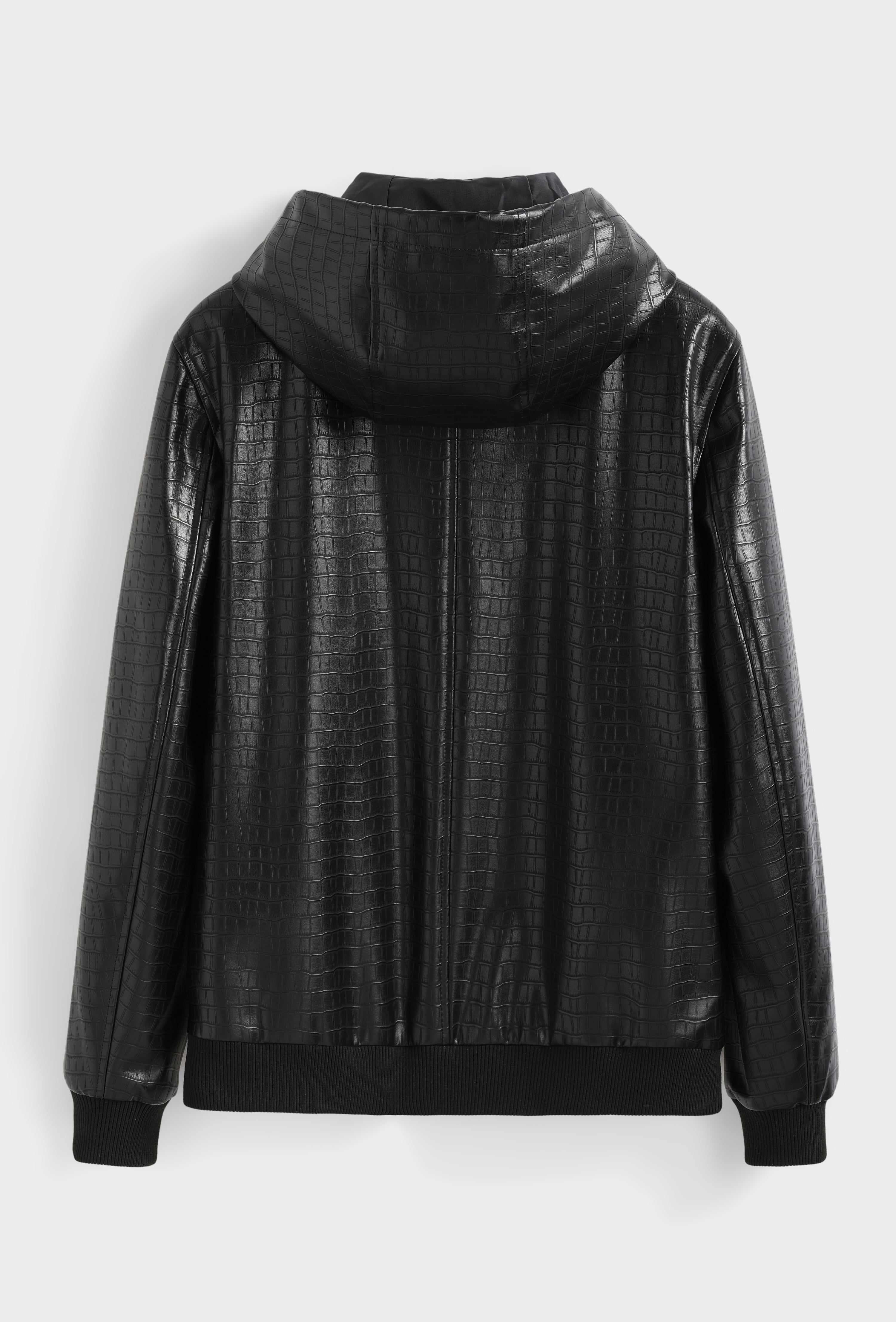Veste bomber zippée à capuche