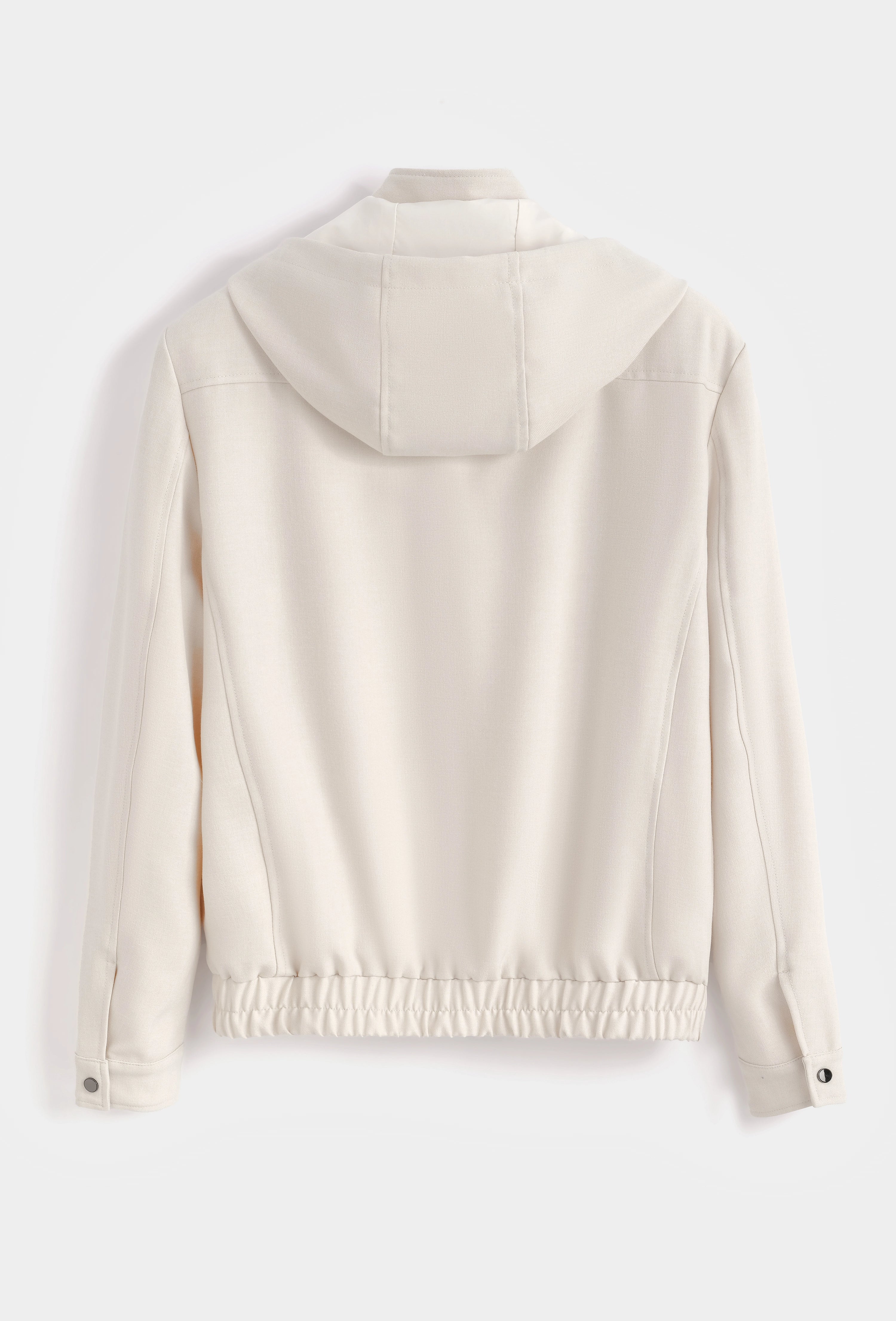 Veste zippée à capuche avec cordons ajustables