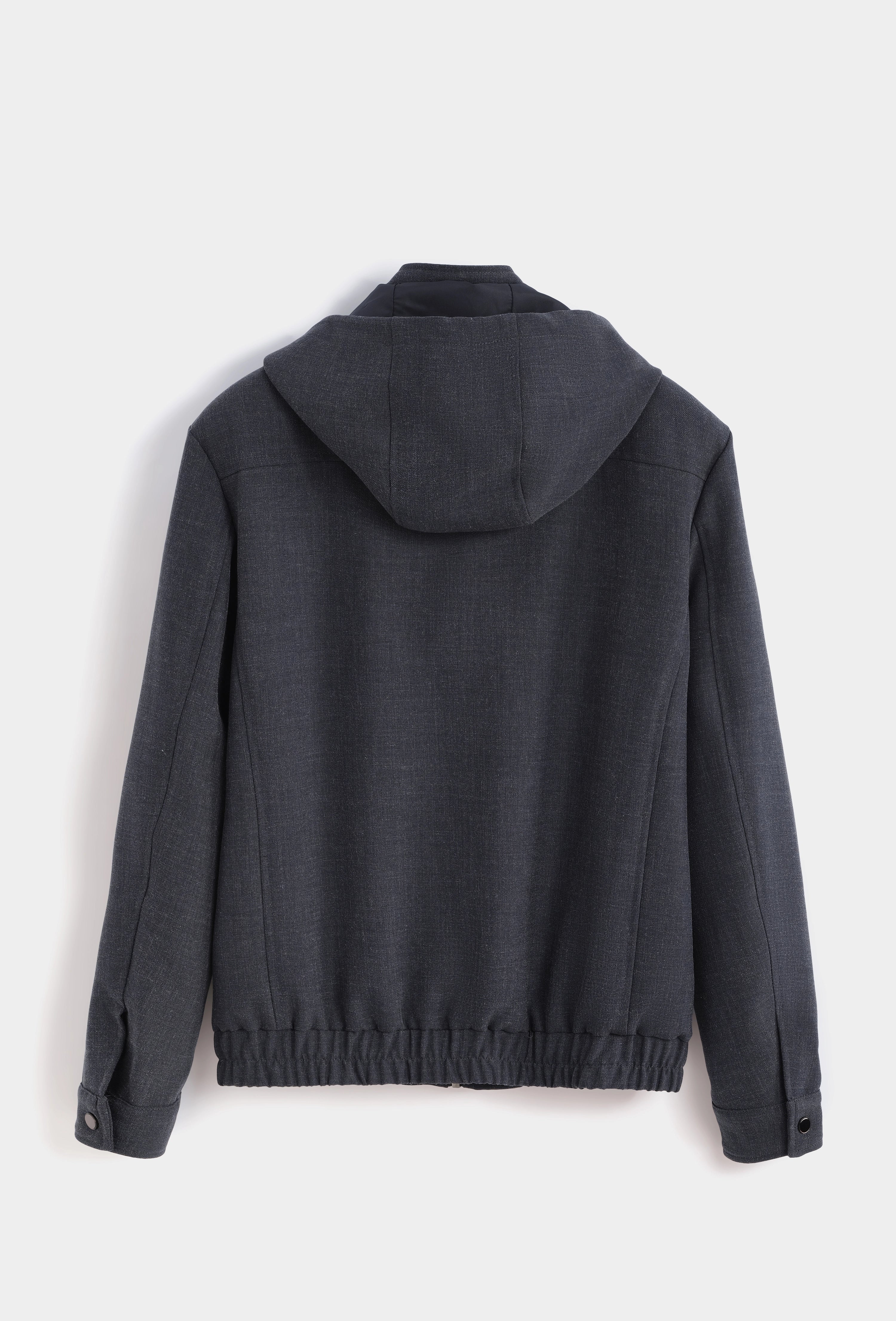 Veste zippée à capuche avec cordons ajustables