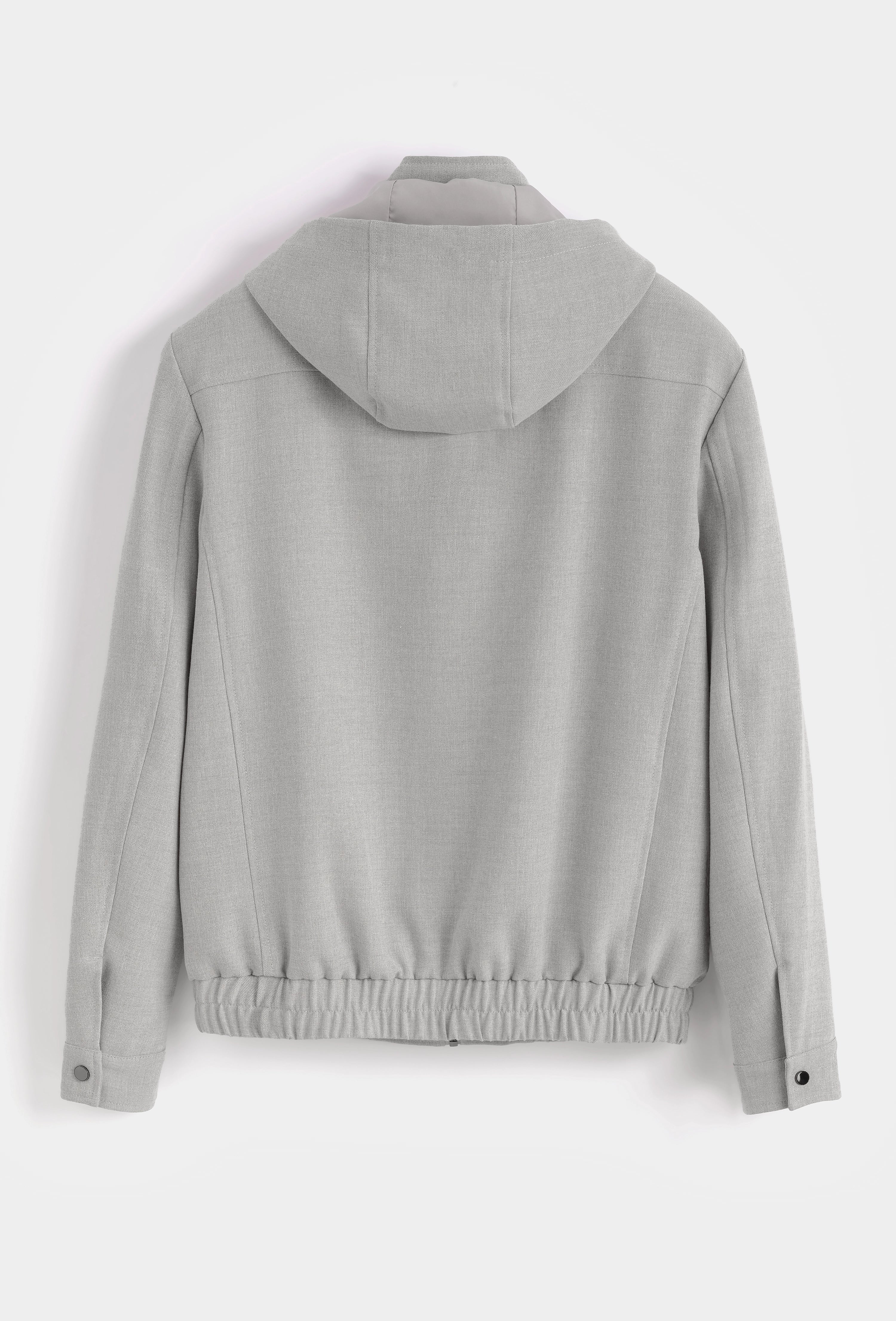 Veste zippée à capuche avec cordons ajustables