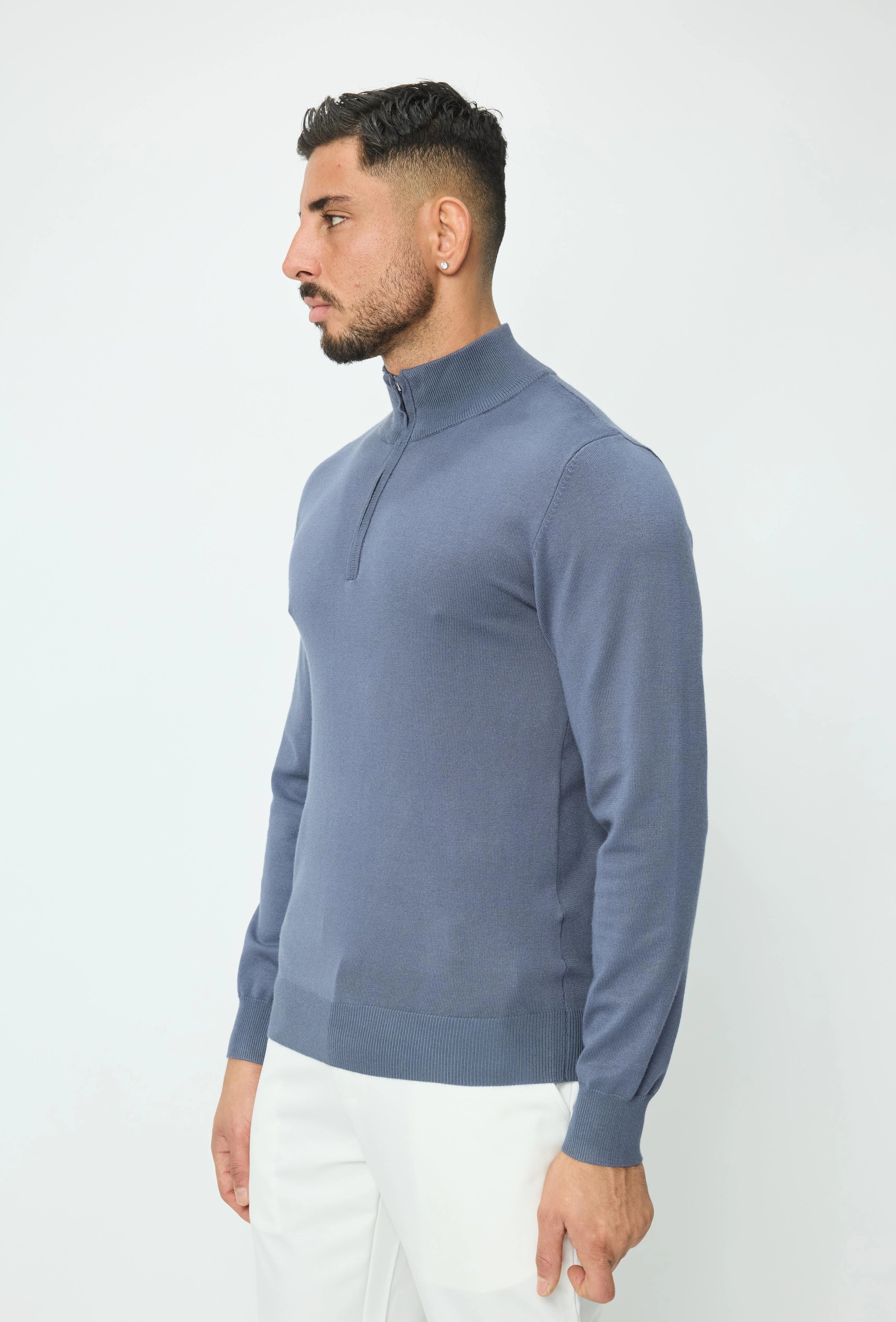 Pull uni en maille