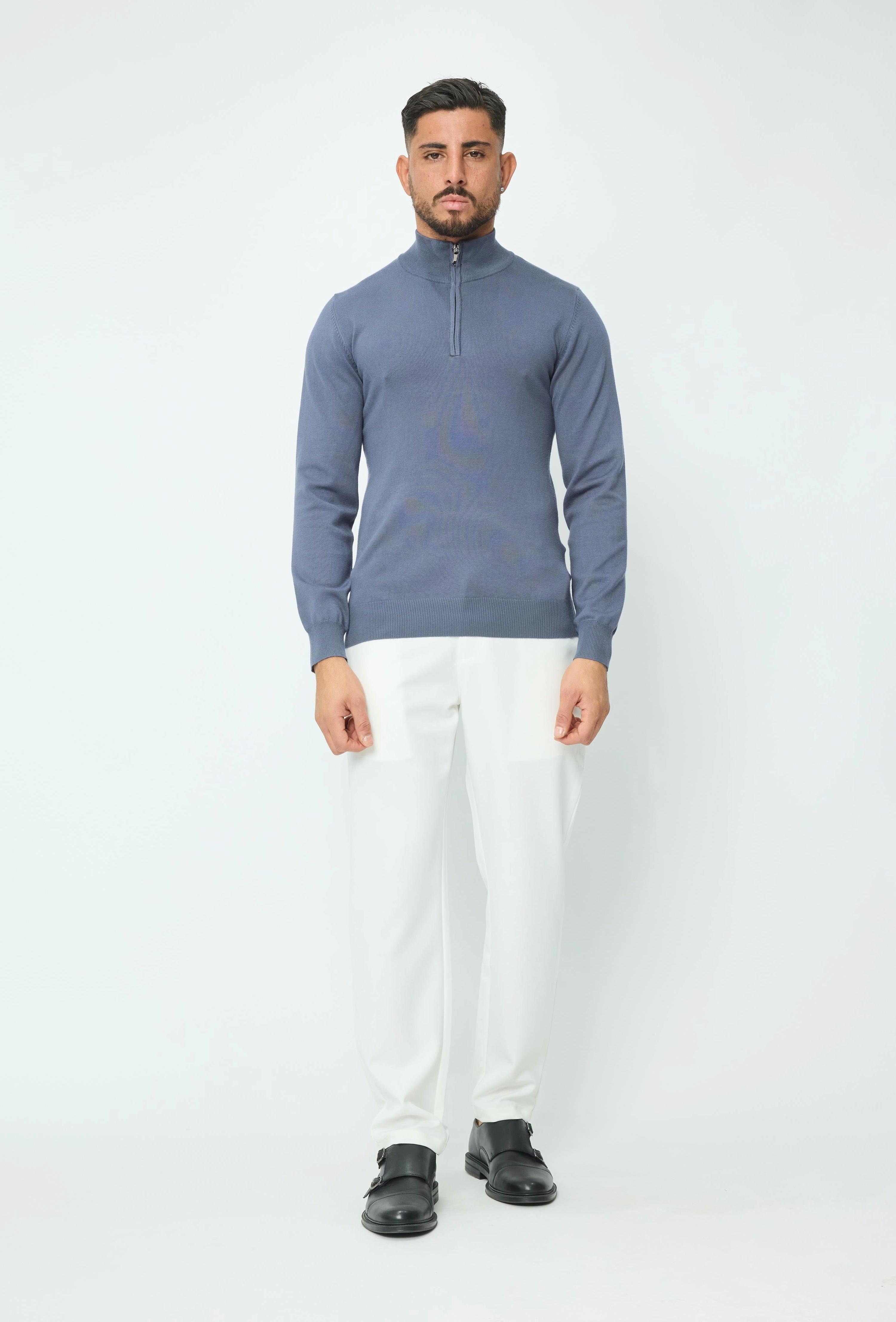 Pull uni en maille