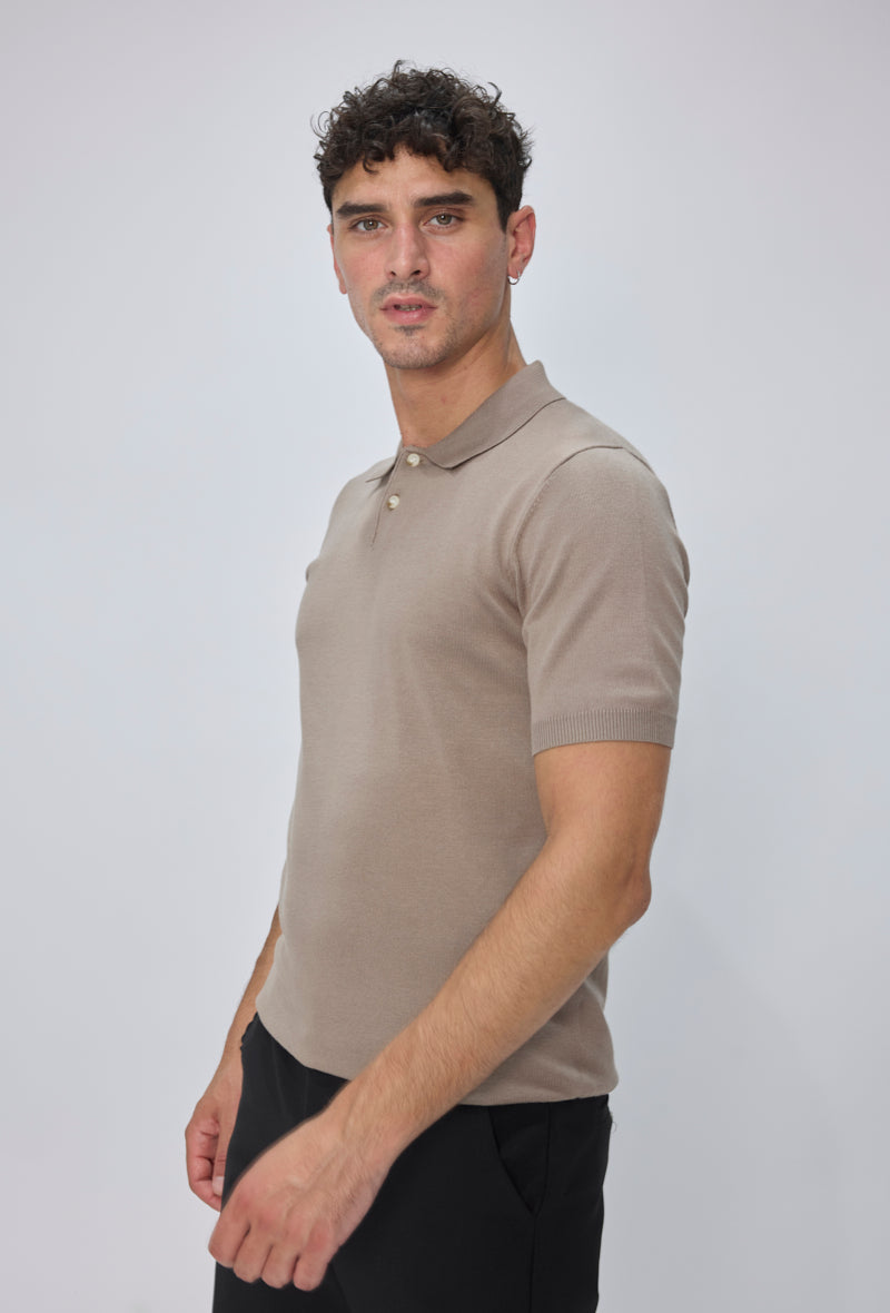 Polo tricot casual