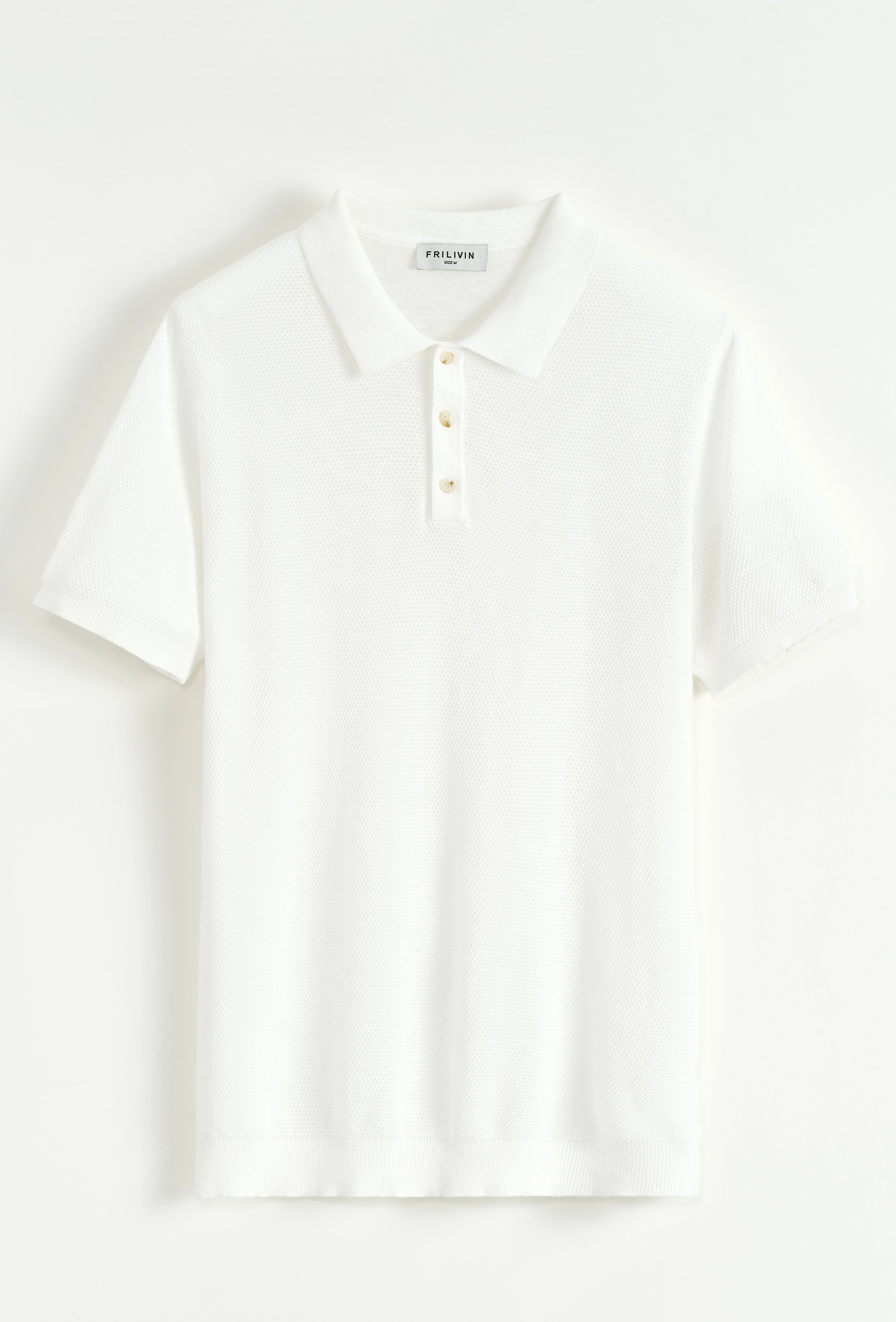 Pull à col chemise avec boutons