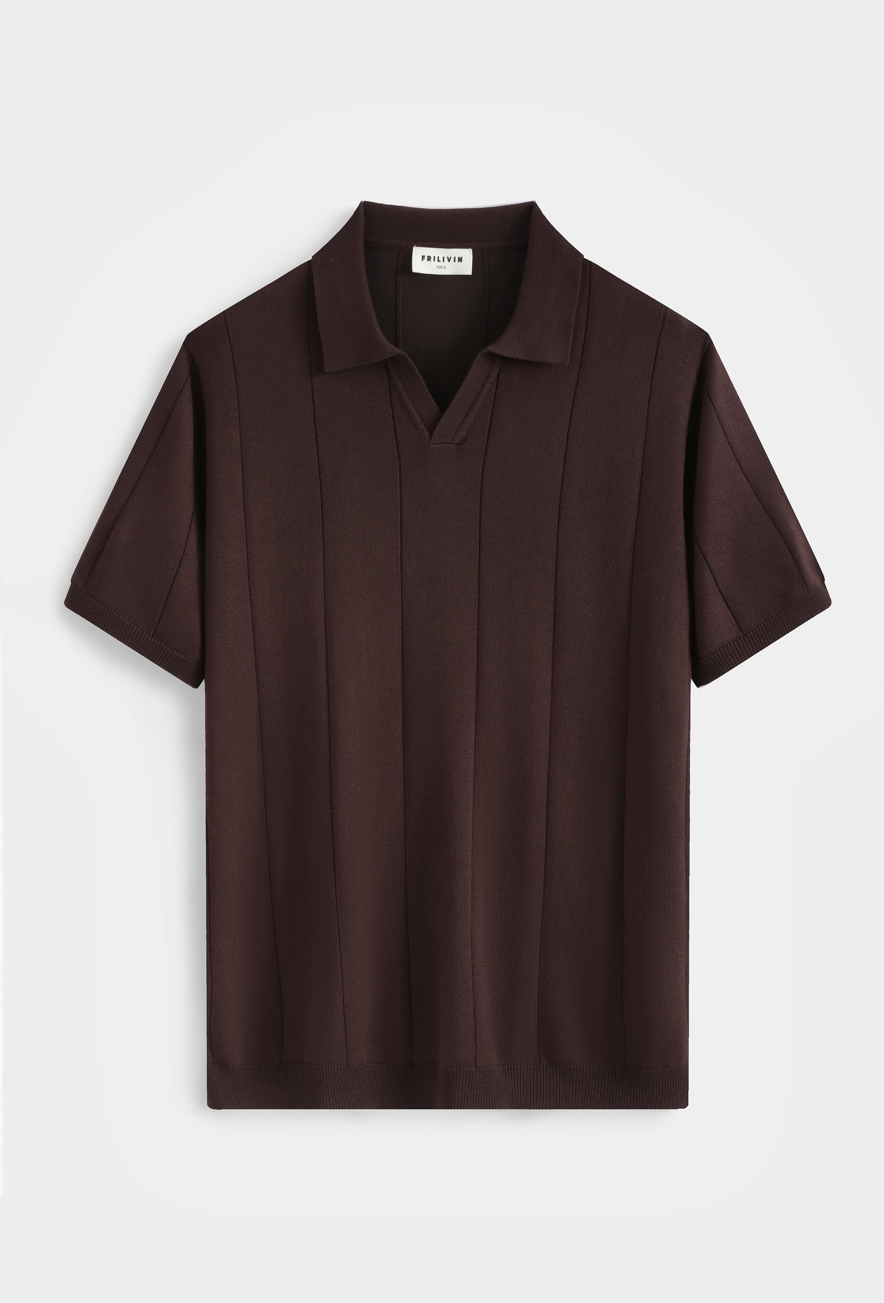 Polo tricot col ouvert