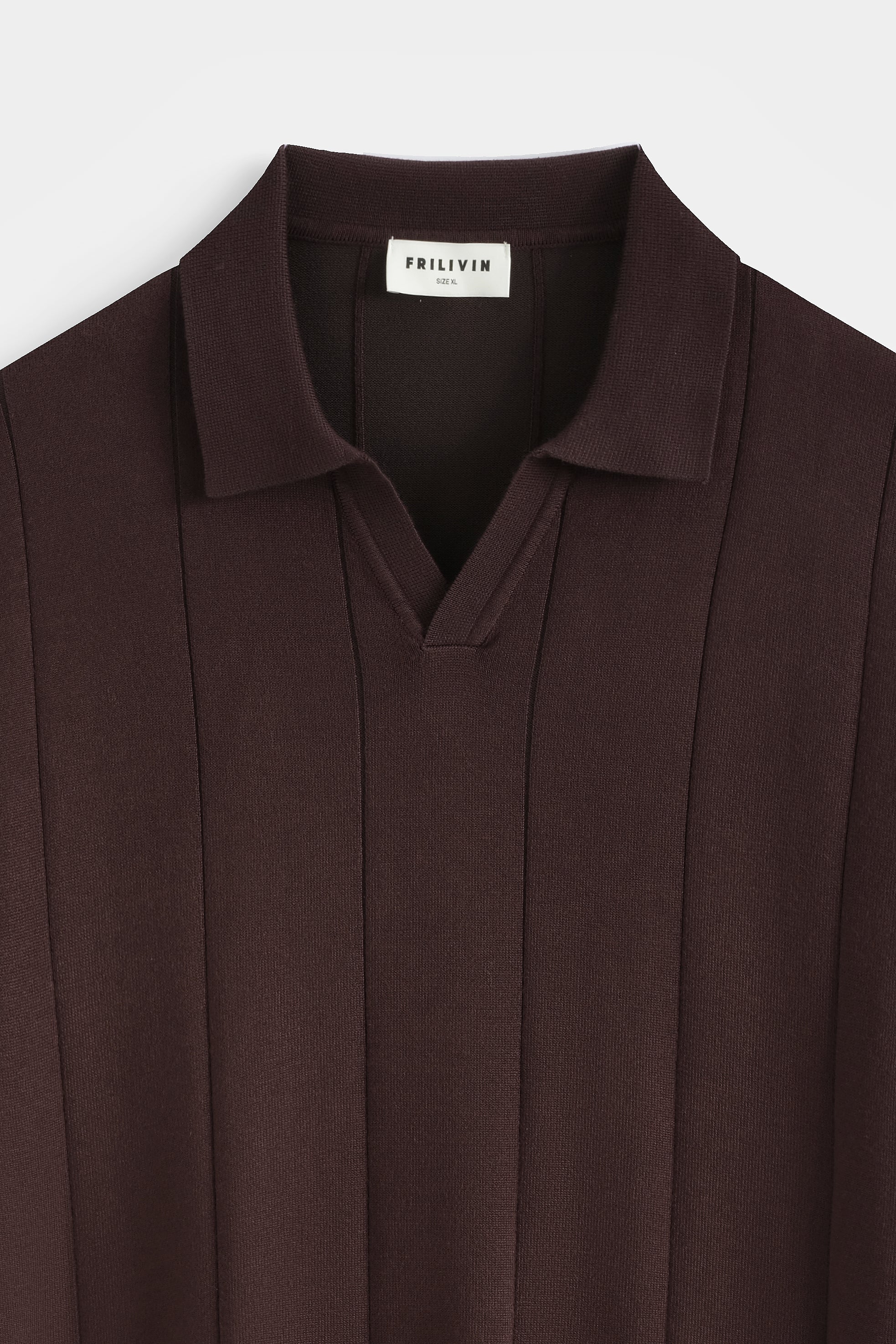 Polo tricot col ouvert
