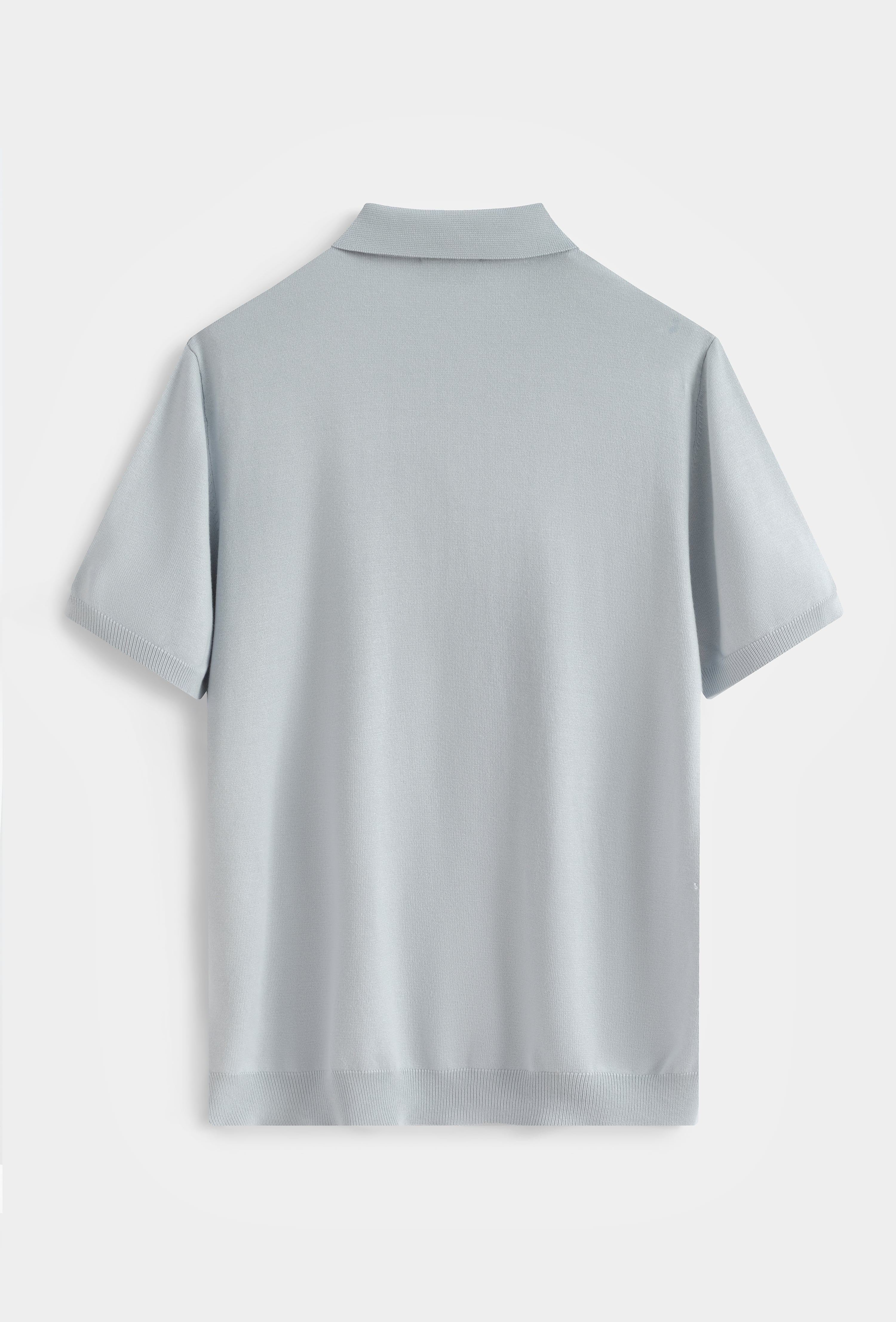 Polo zippé col classique