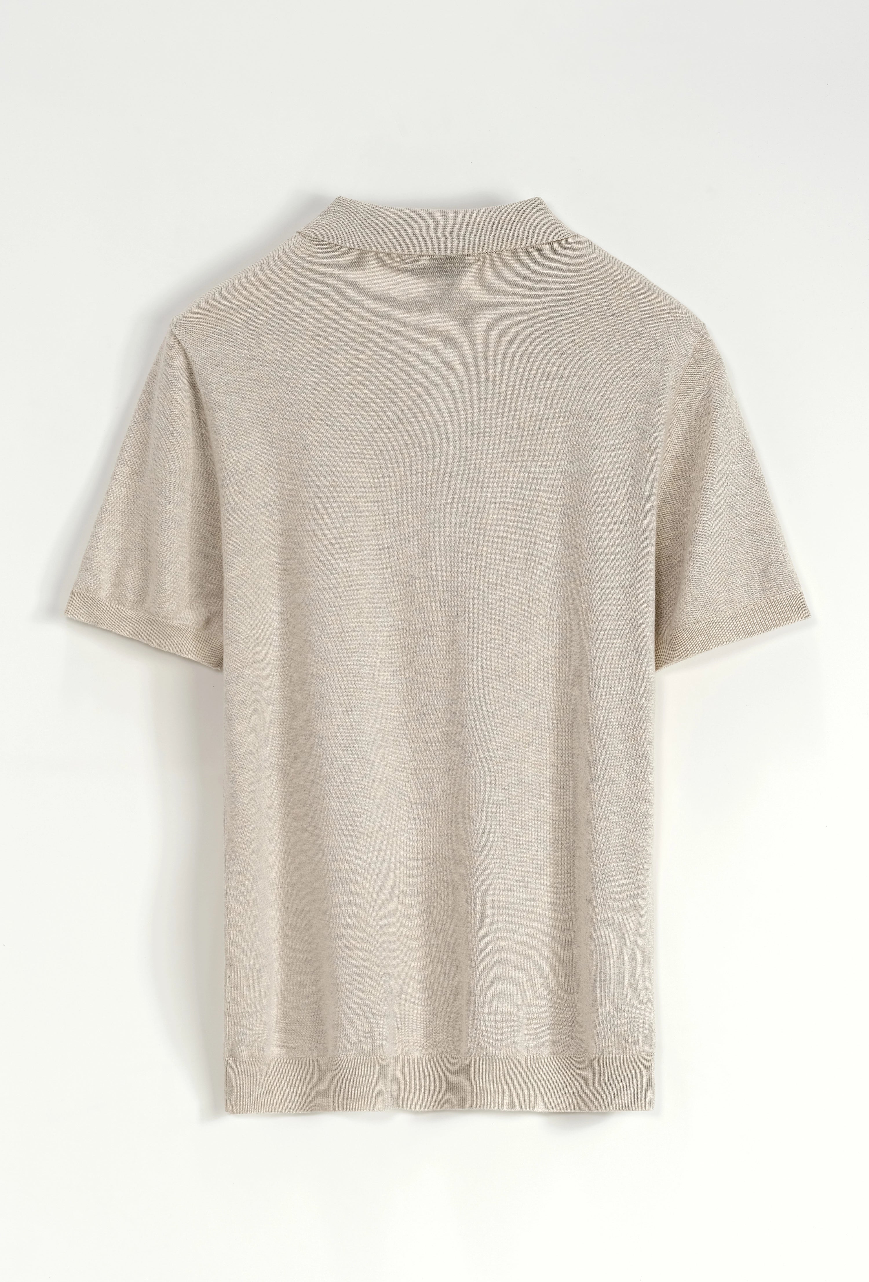 Pull à col chemise zipé