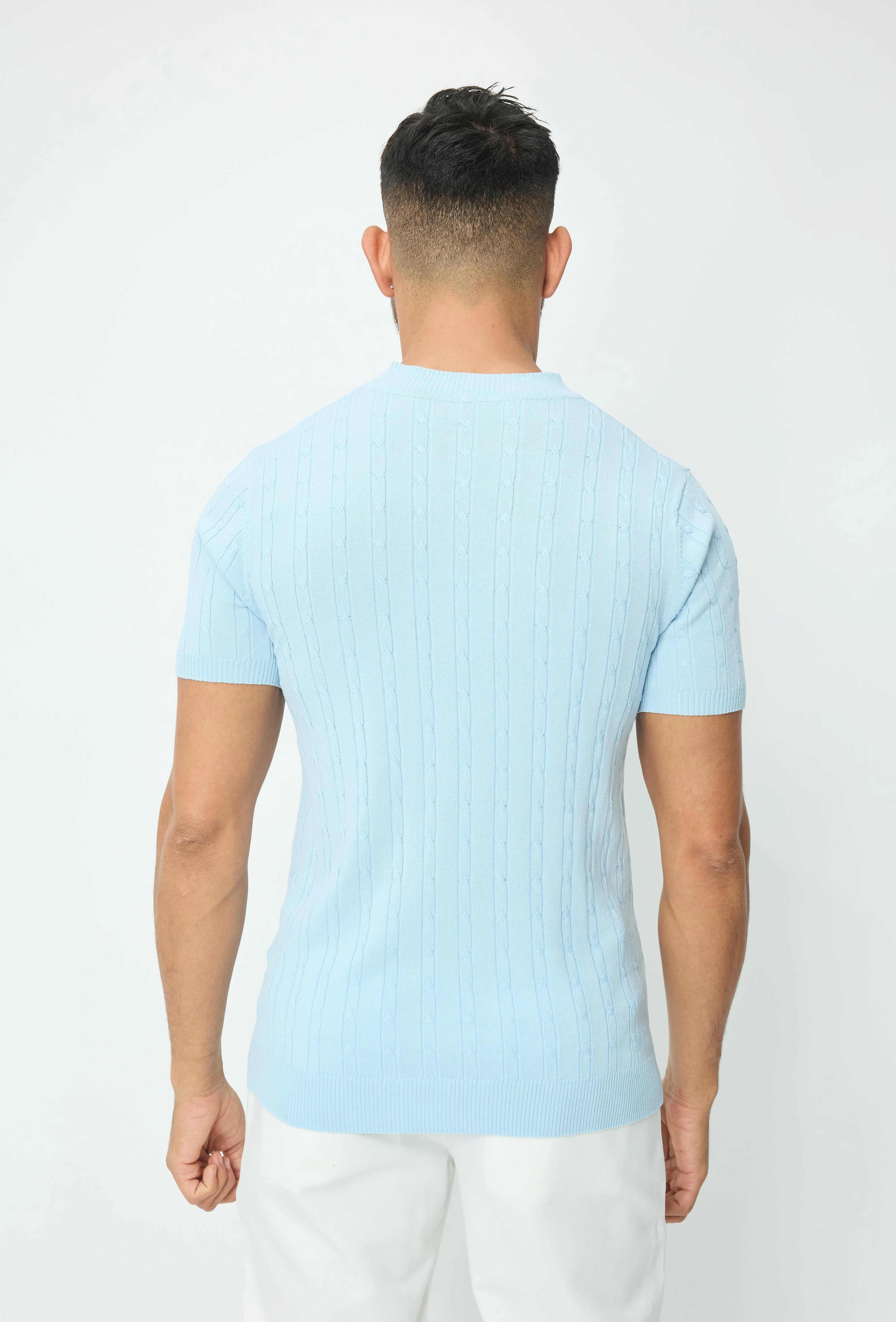 Pull en maille à manches courtes