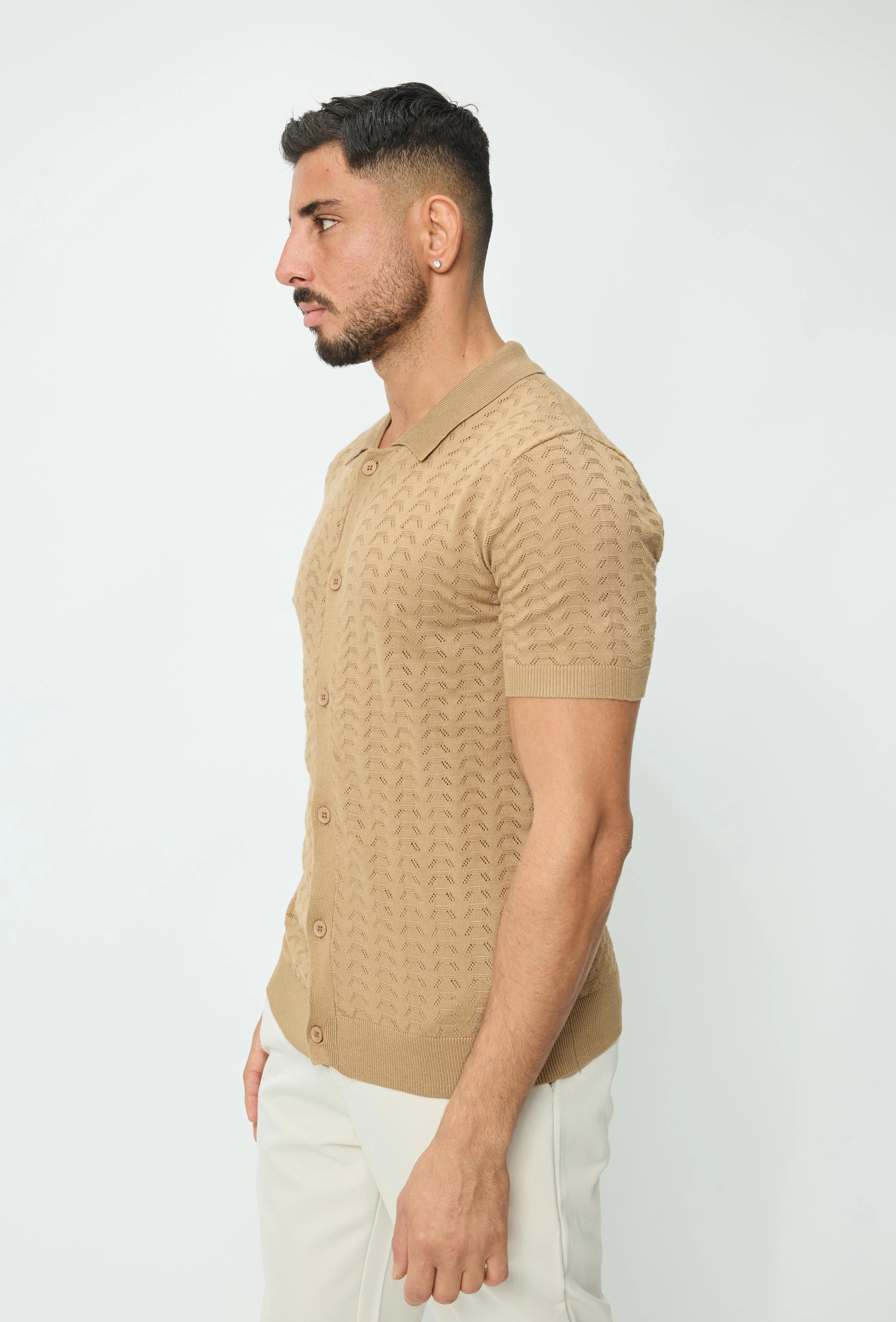Pull manches courtes uni