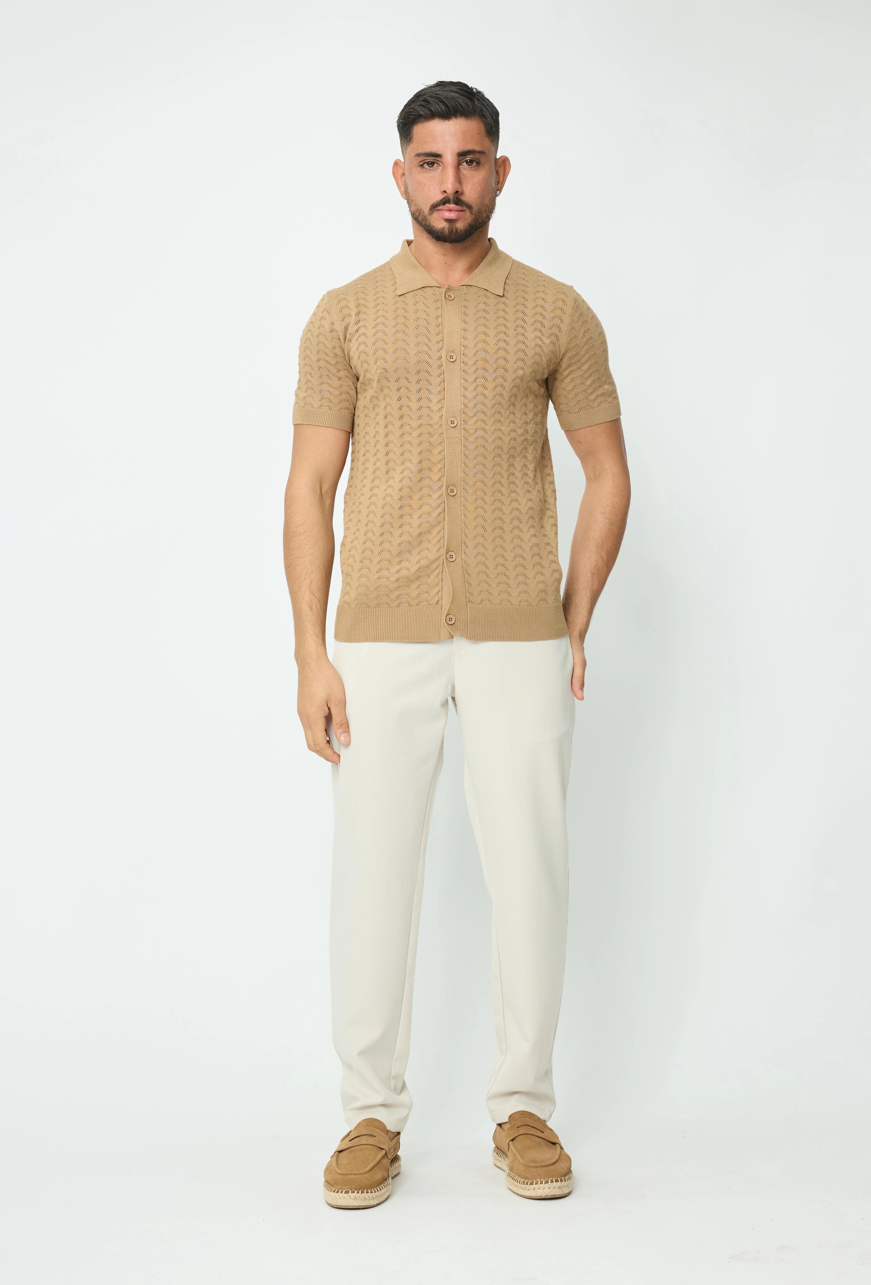Pull manches courtes uni