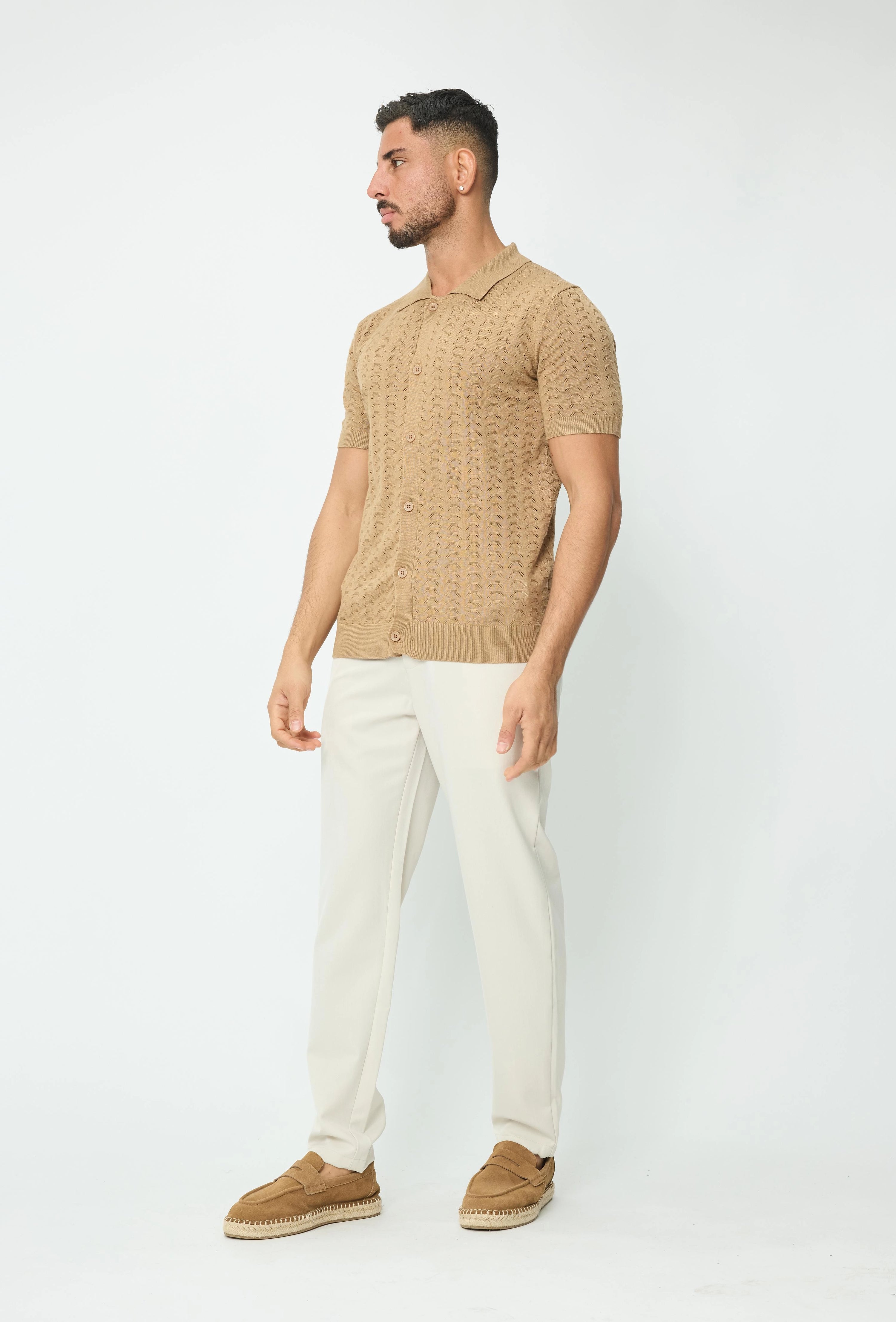 Pull manches courtes uni