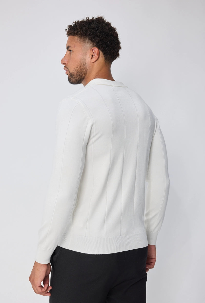 Pull manches longues col v