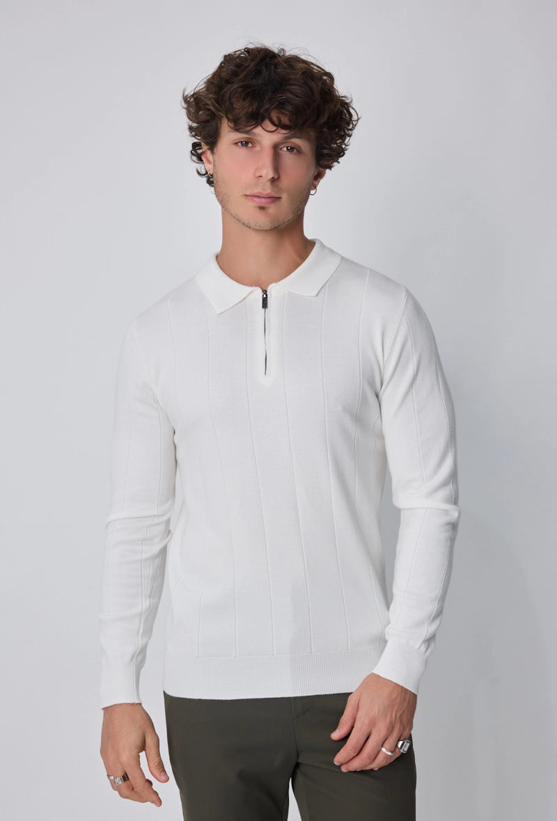 Pull uni manches longues