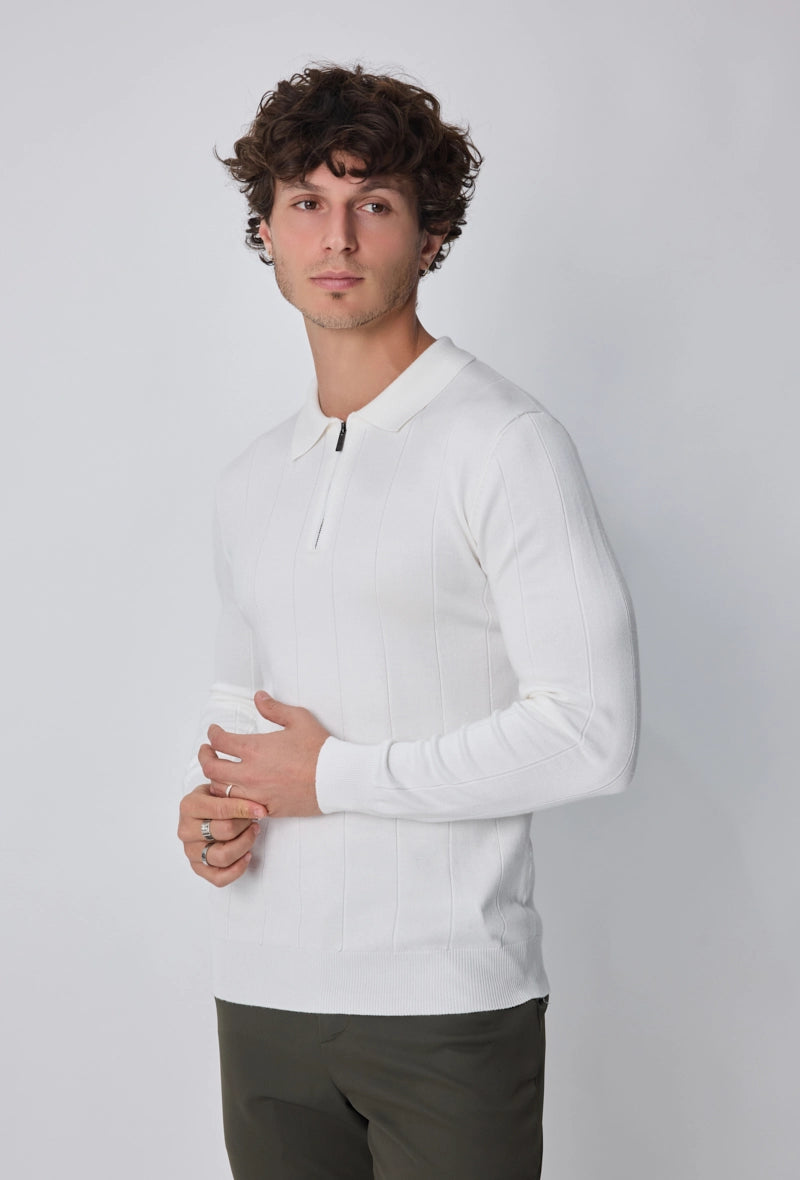 Pull uni manches longues