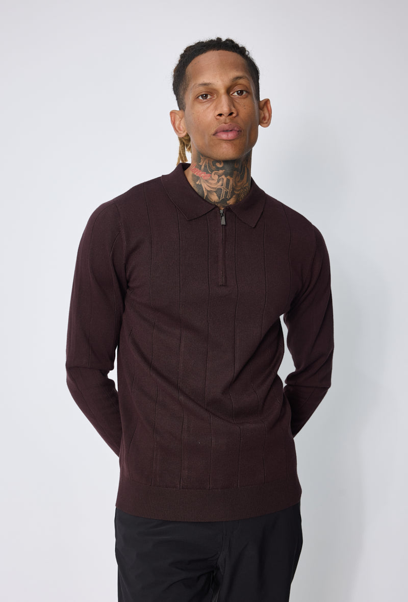 Pull polo zippé tendance