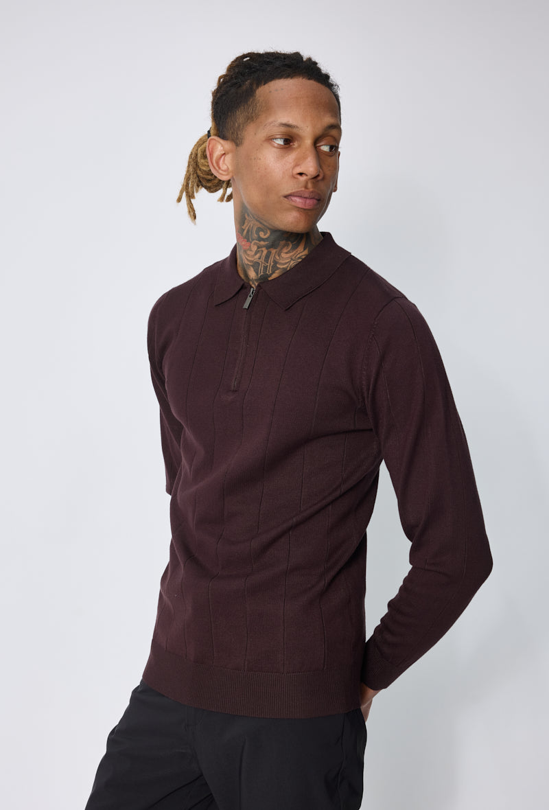 Pull polo zippé tendance