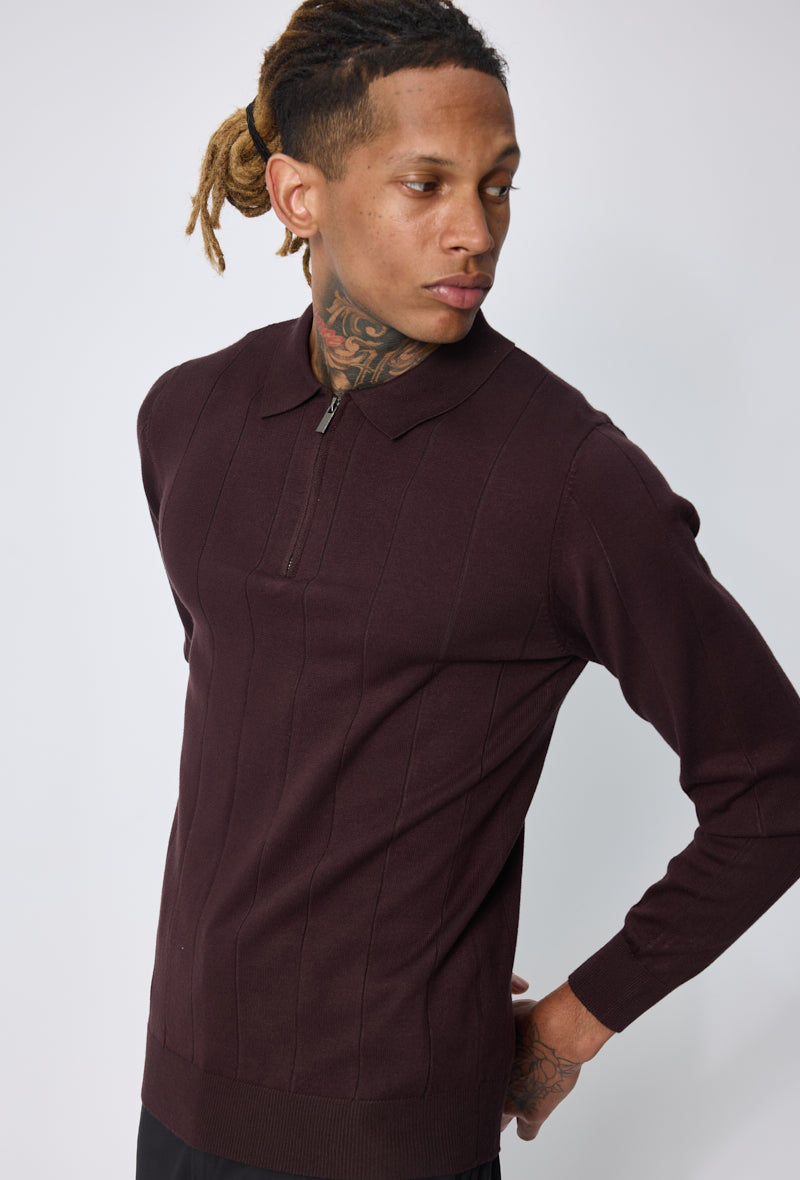 Pull polo zippé tendance