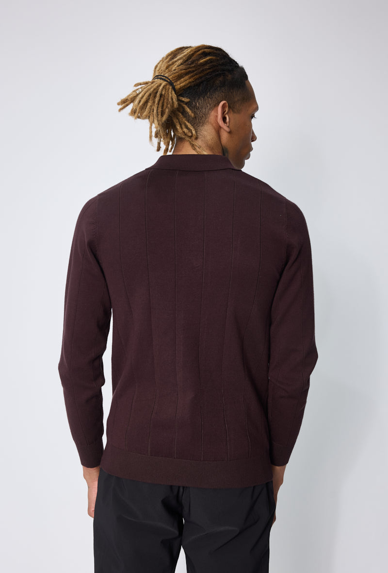 Pull polo zippé tendance