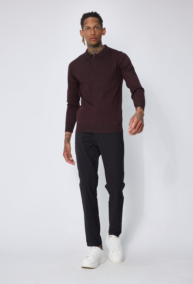 Pull polo zippé tendance